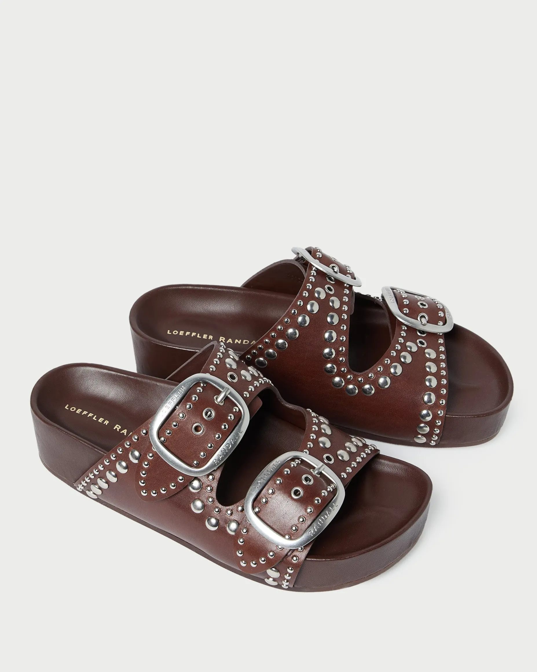 Jack Espresso Leather Studded Sandal
