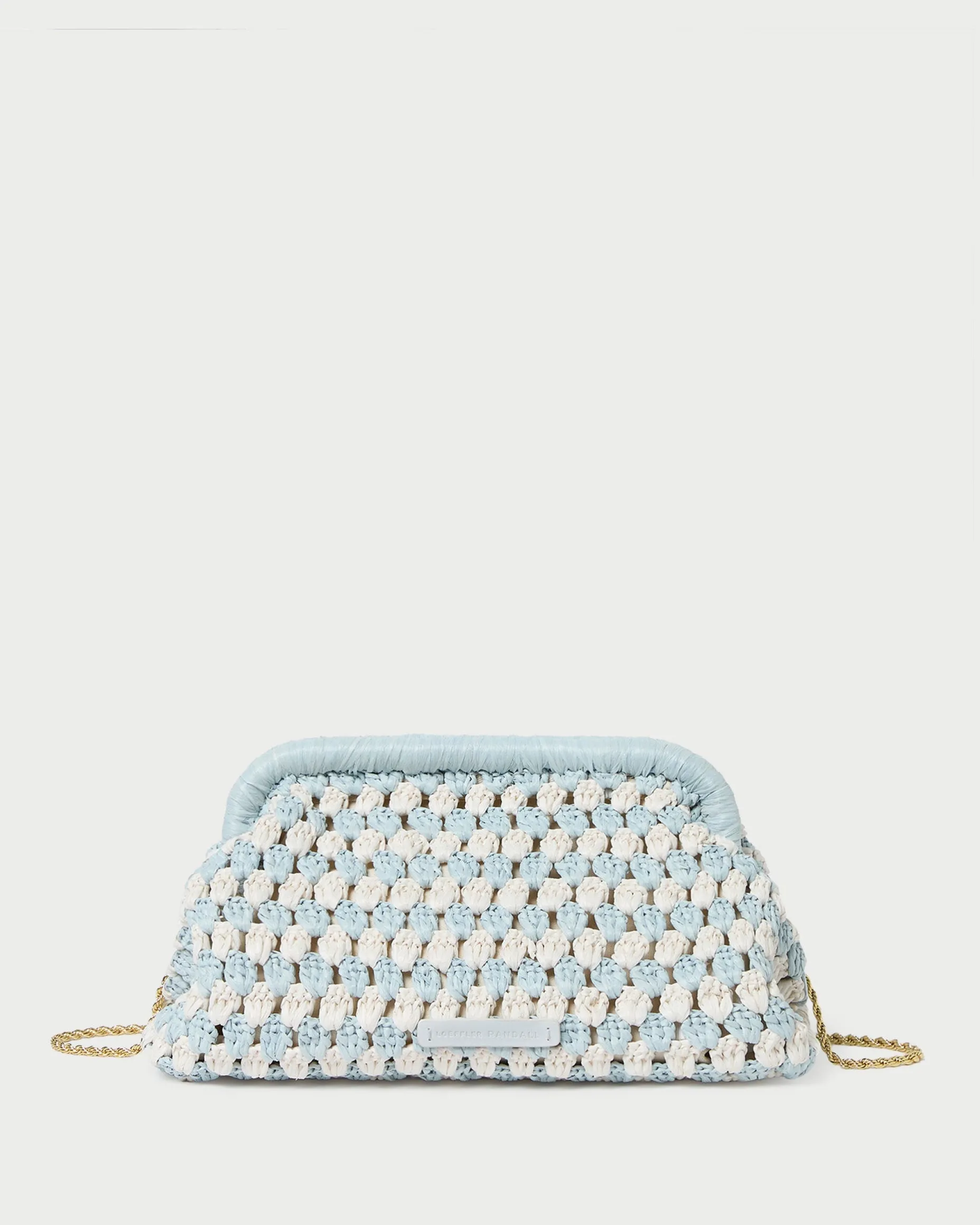 Glenda Green/Cream Crochet Clutch