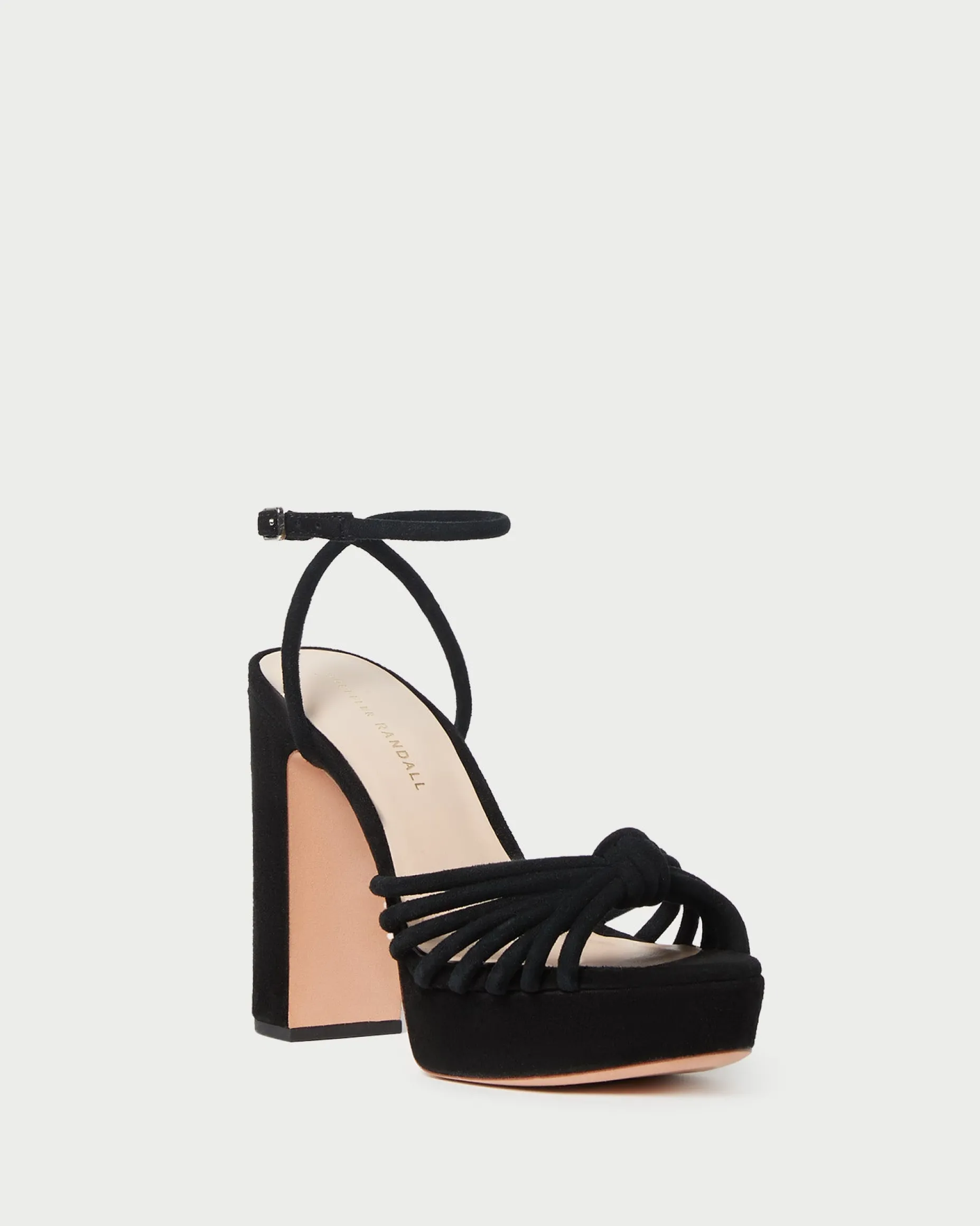 Rivka Black Suede Platform Sandal