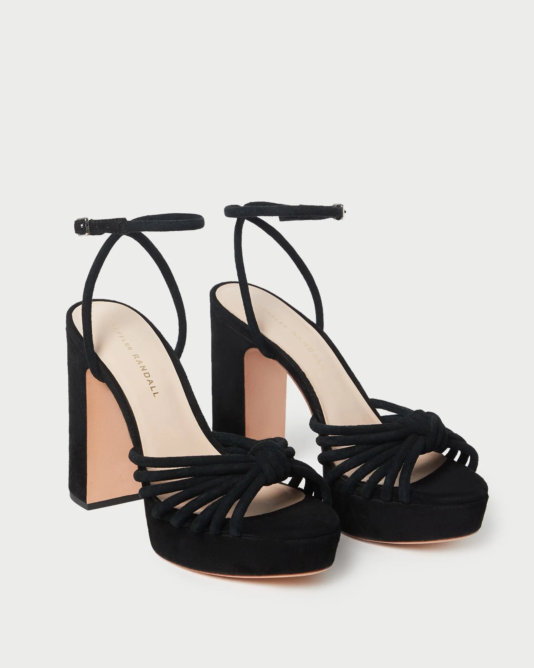 Rivka Black Suede Platform Sandal