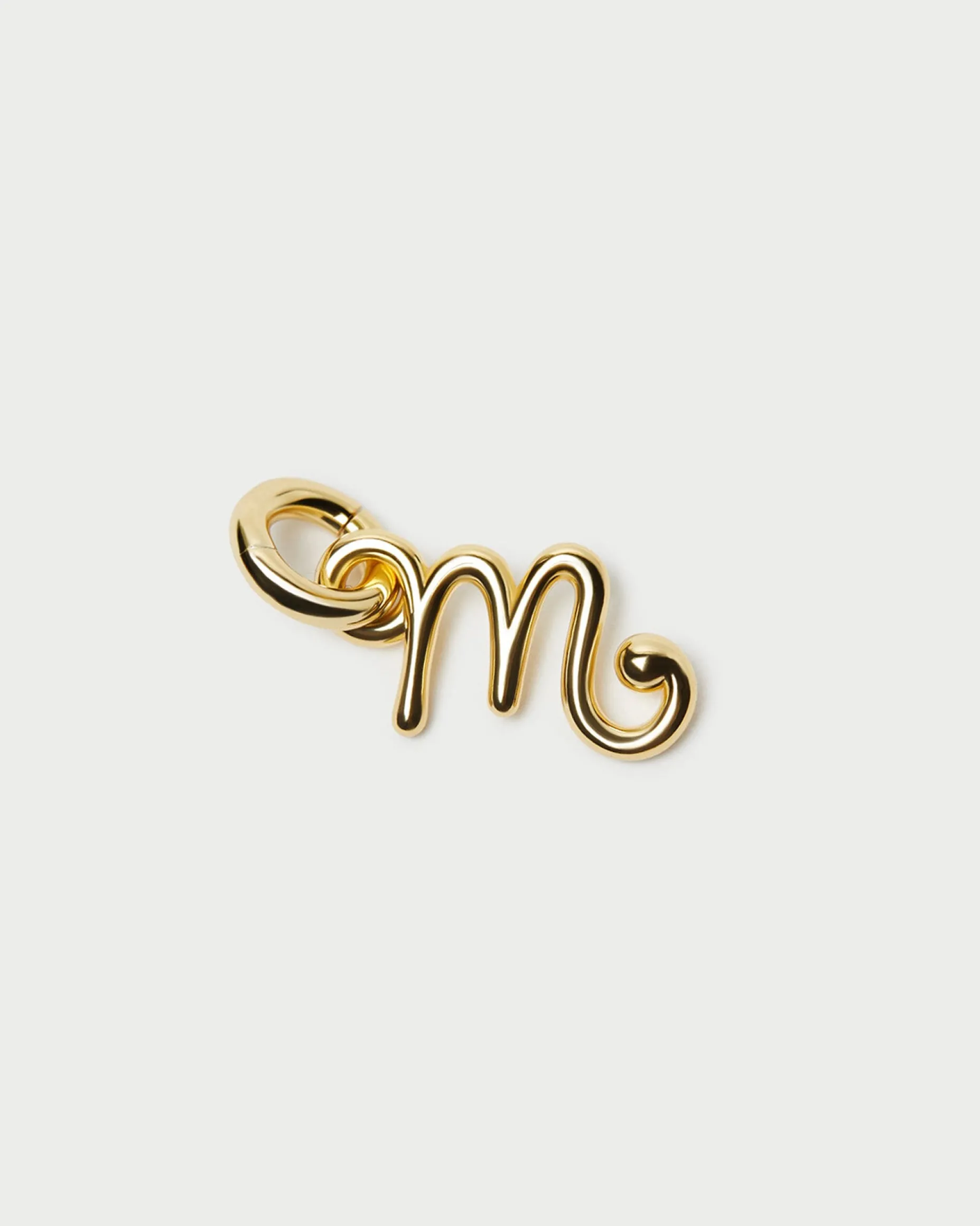 Small Gold Letter "C" Charm