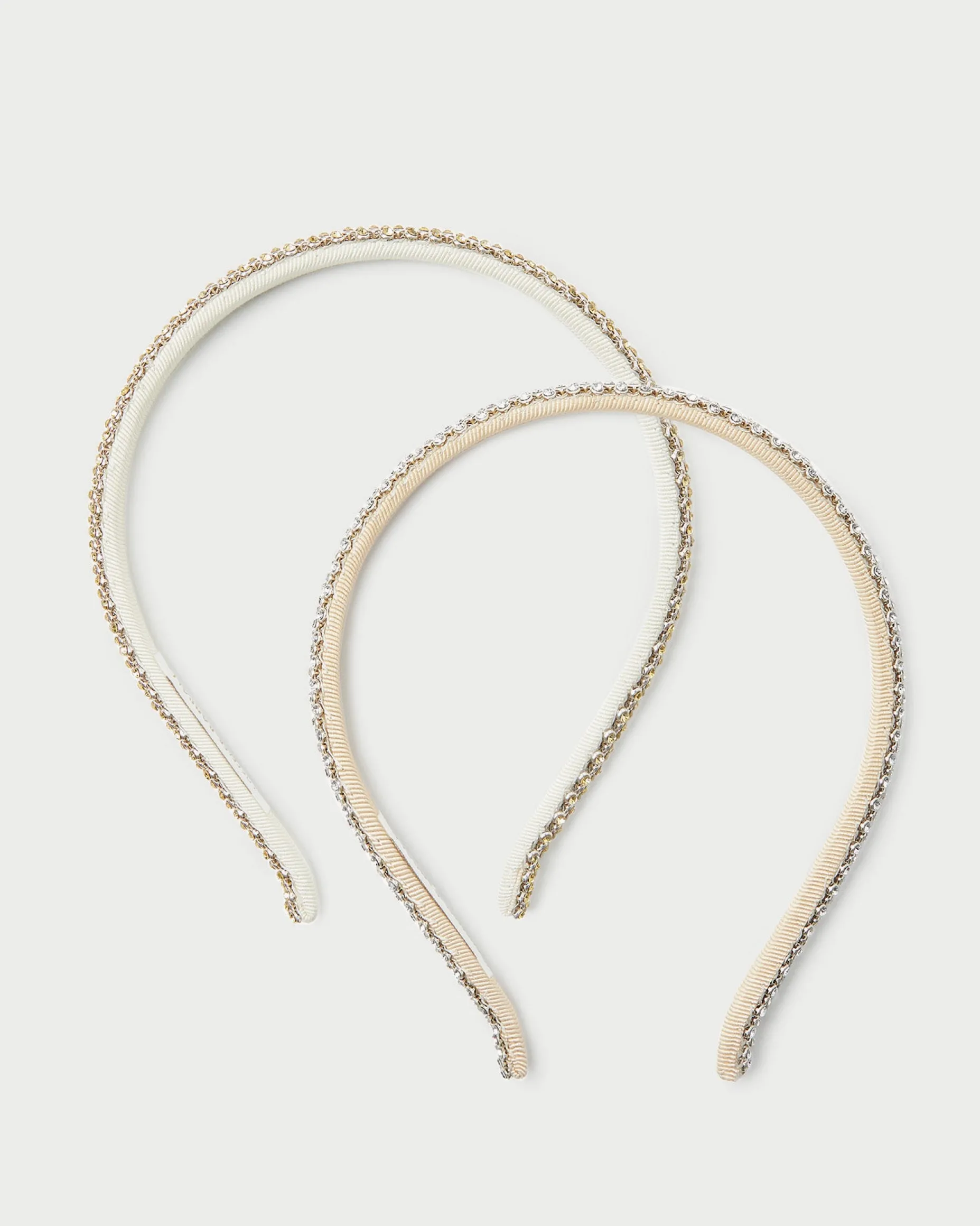 Anya Gold/Hay Skinny Headband Set