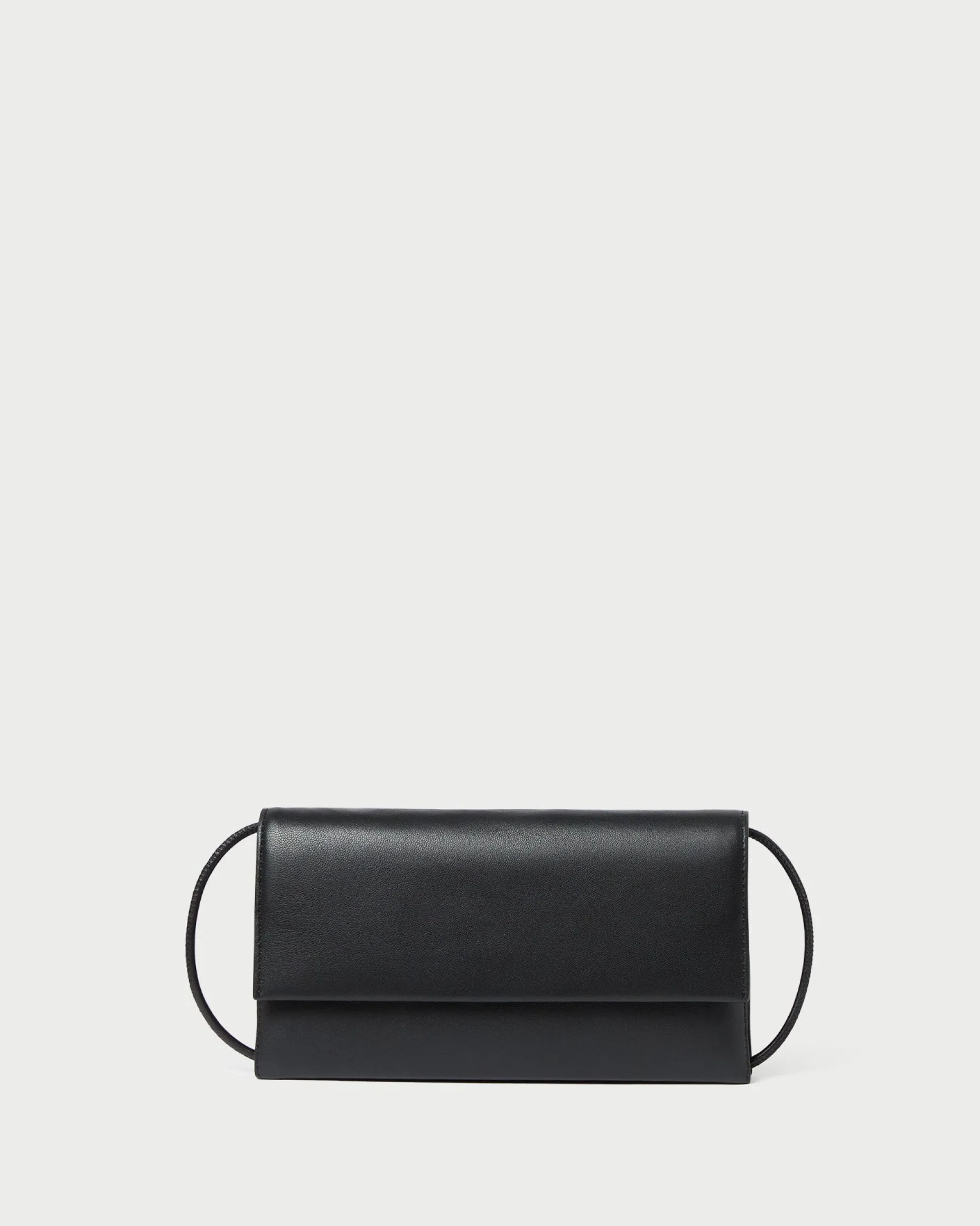 Charlee Black Leather Shoulder Bag