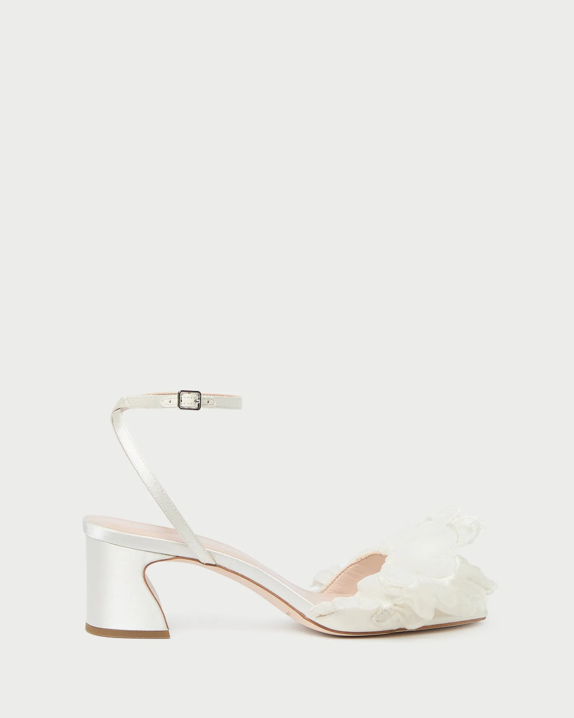 Aria Pearl Organza Heeled Sandal