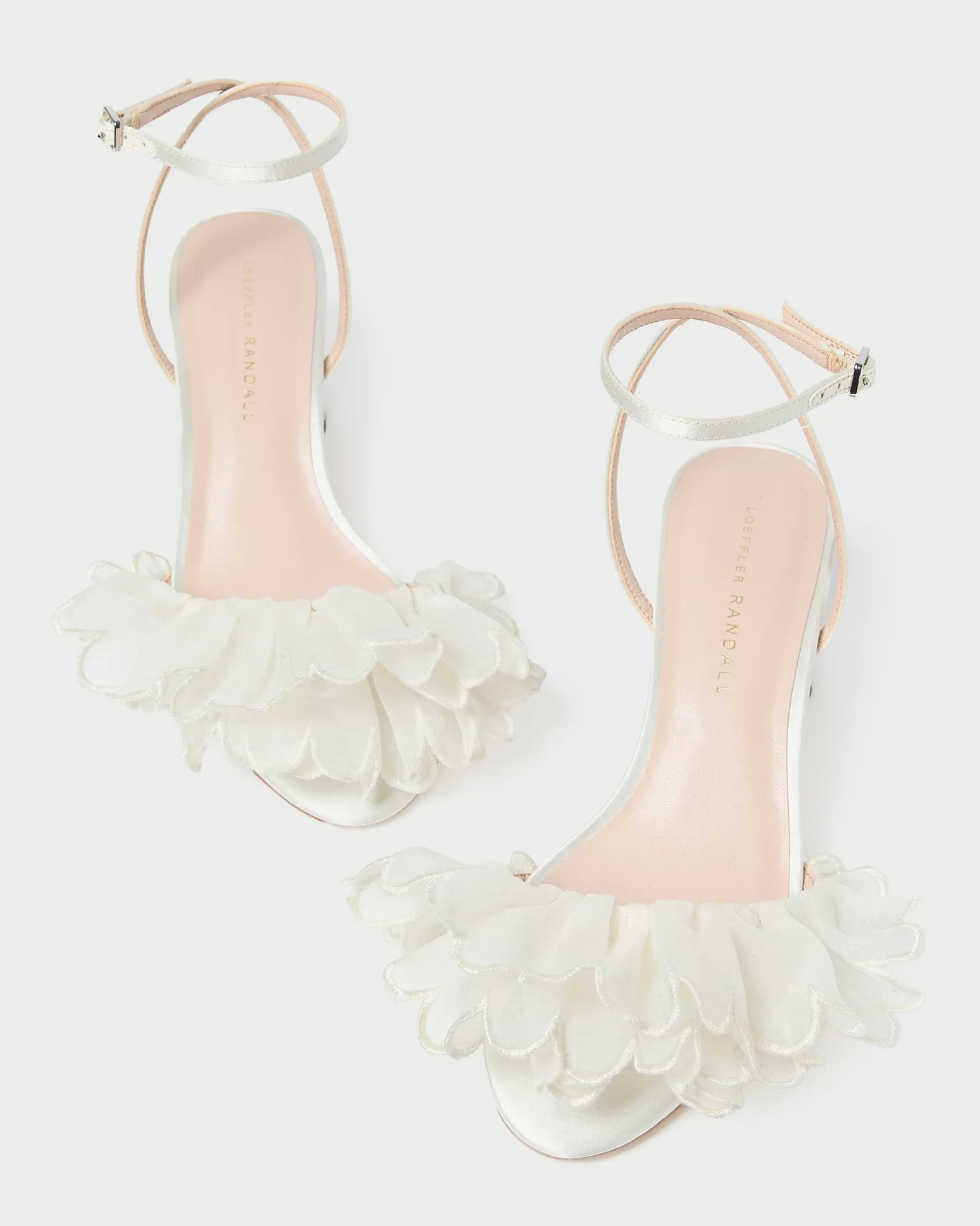 Aria Pearl Organza Heeled Sandal