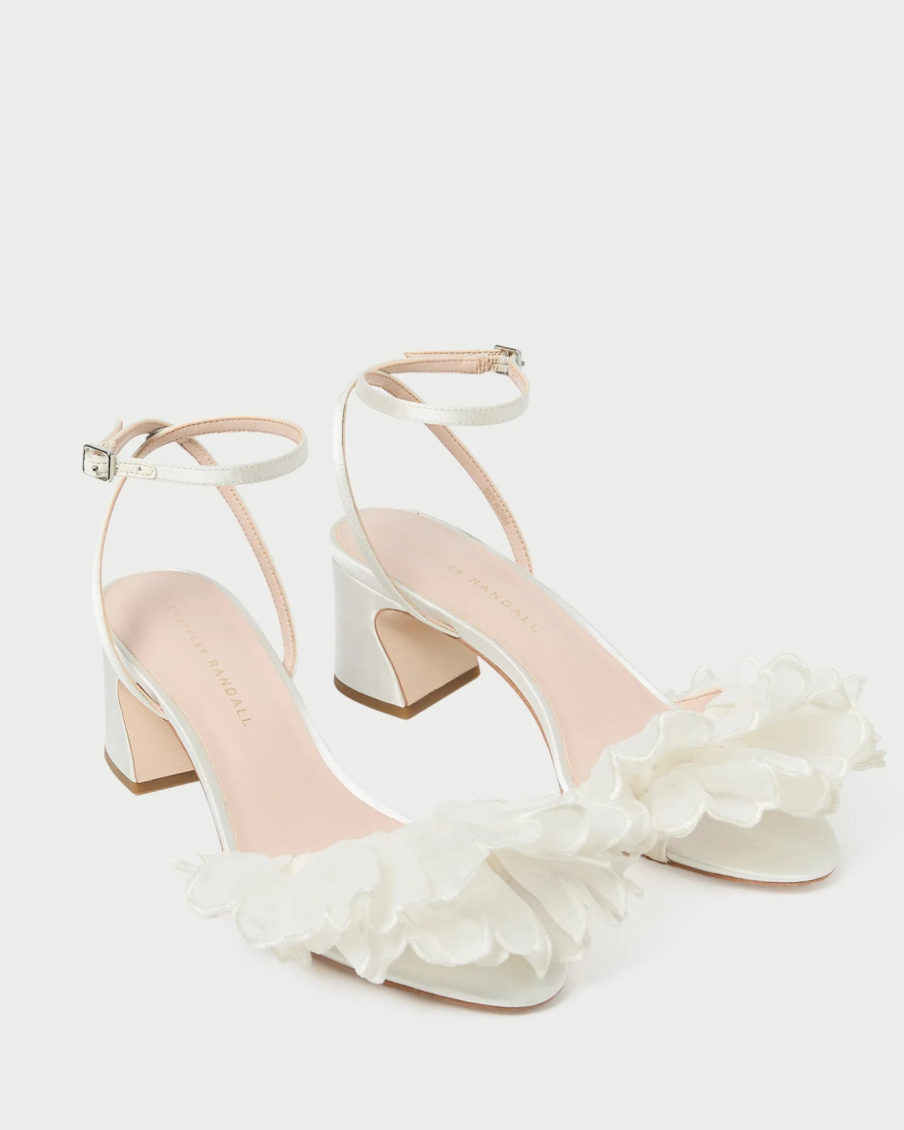 Aria Pearl Organza Heeled Sandal