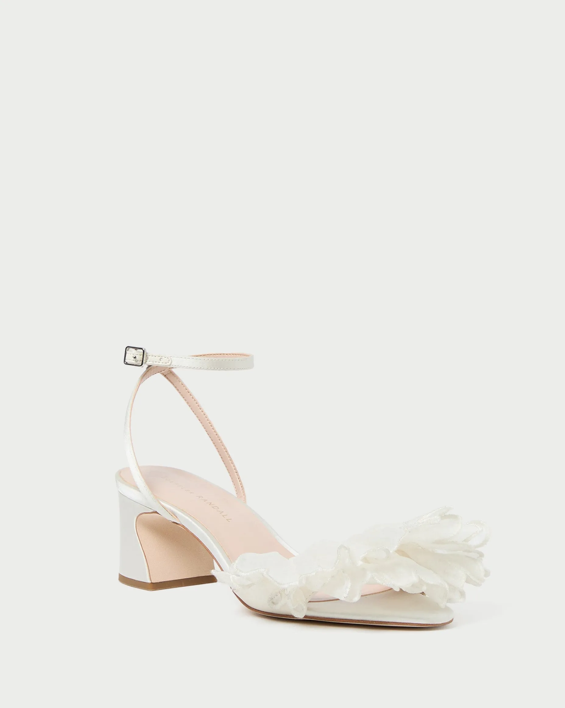 Aria Pearl Organza Heeled Sandal