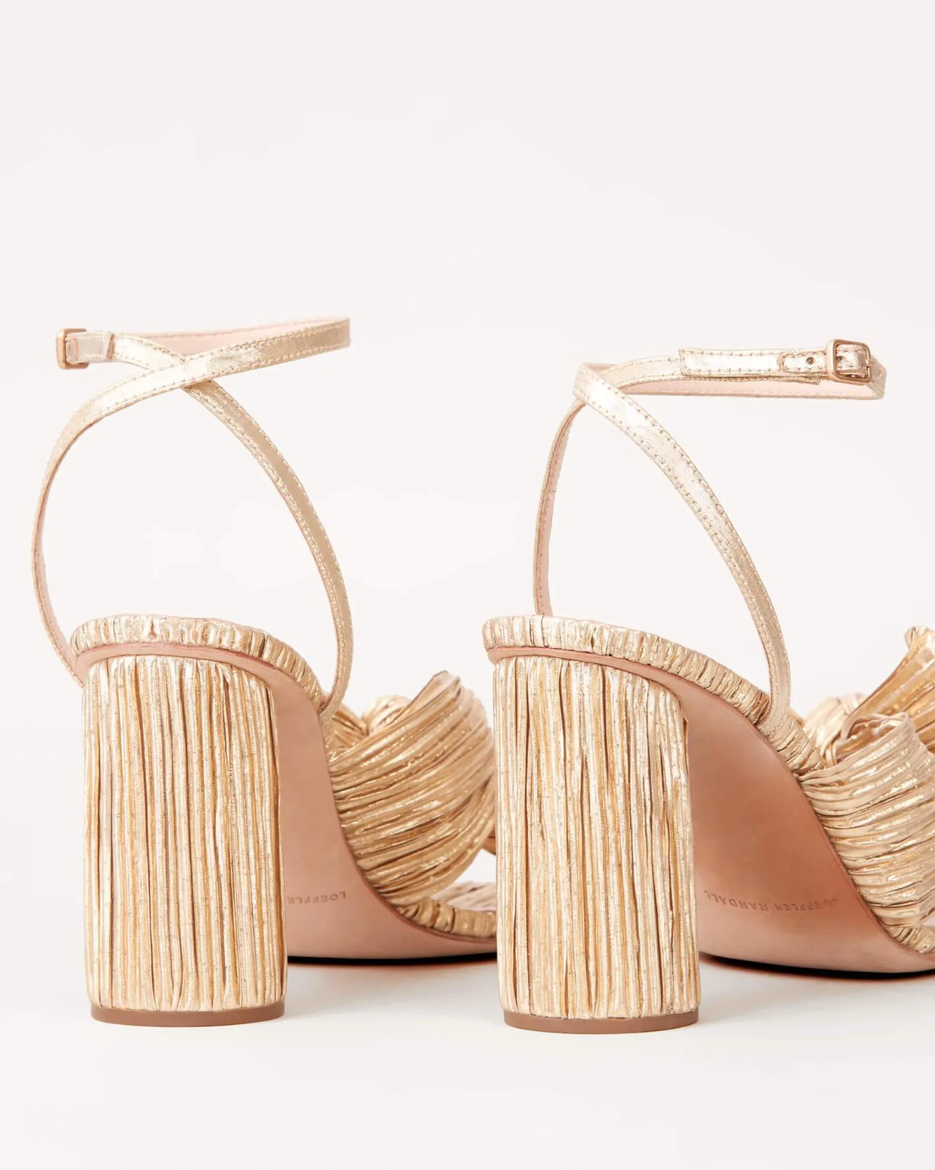 Camellia Beauty Pleated Bow Heel