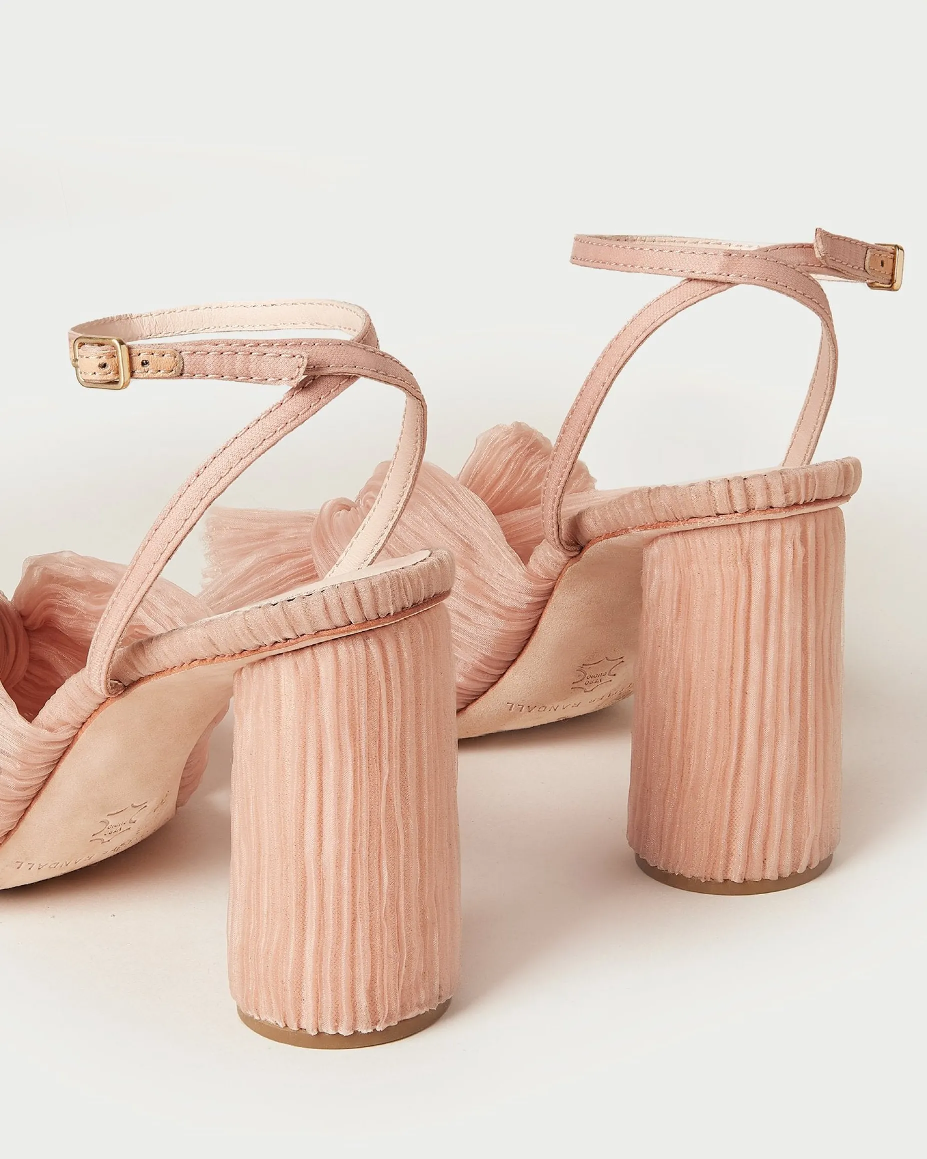 Camellia Beauty Pleated Bow Heel