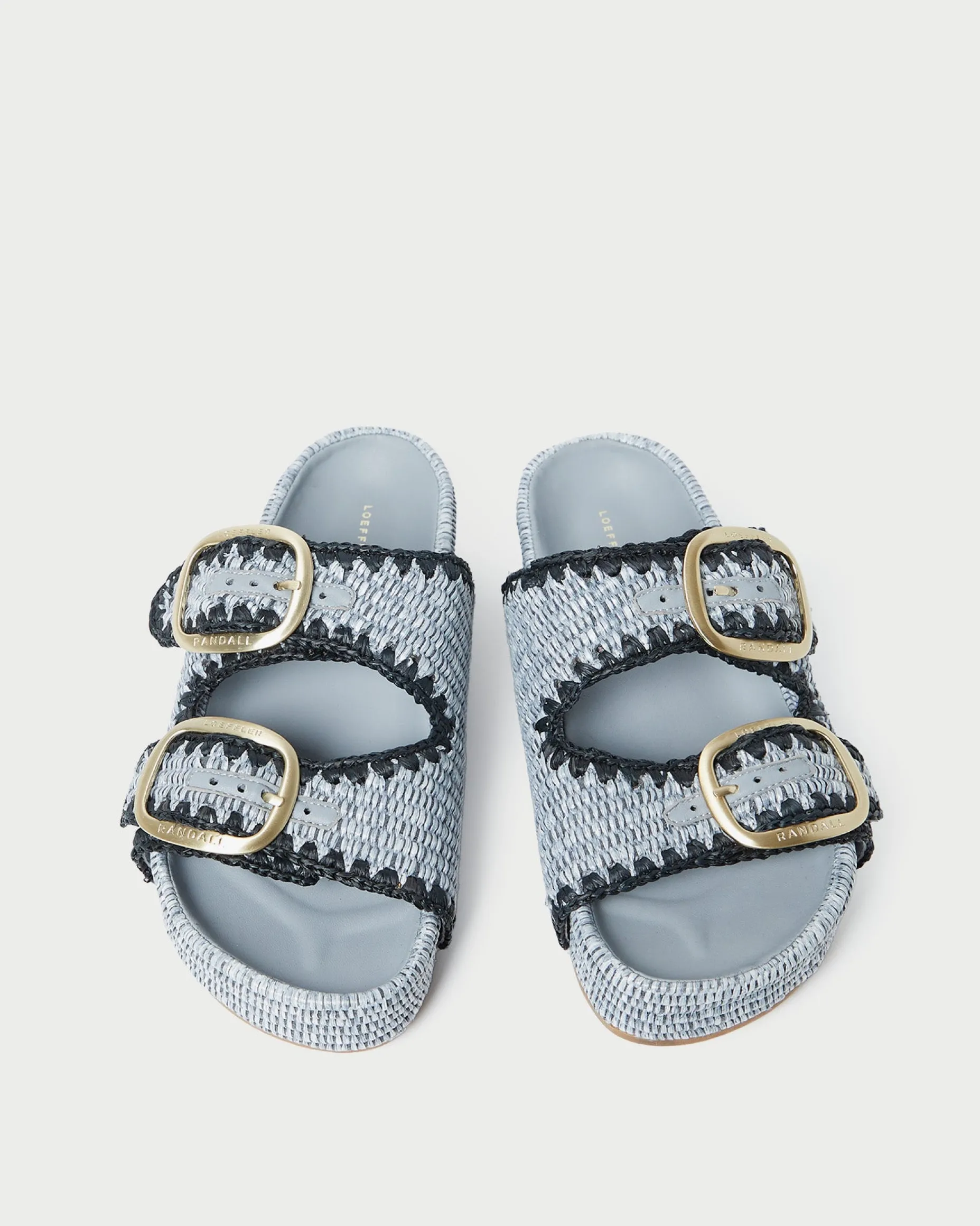 Theo Cream Raffia Footbed Sandal