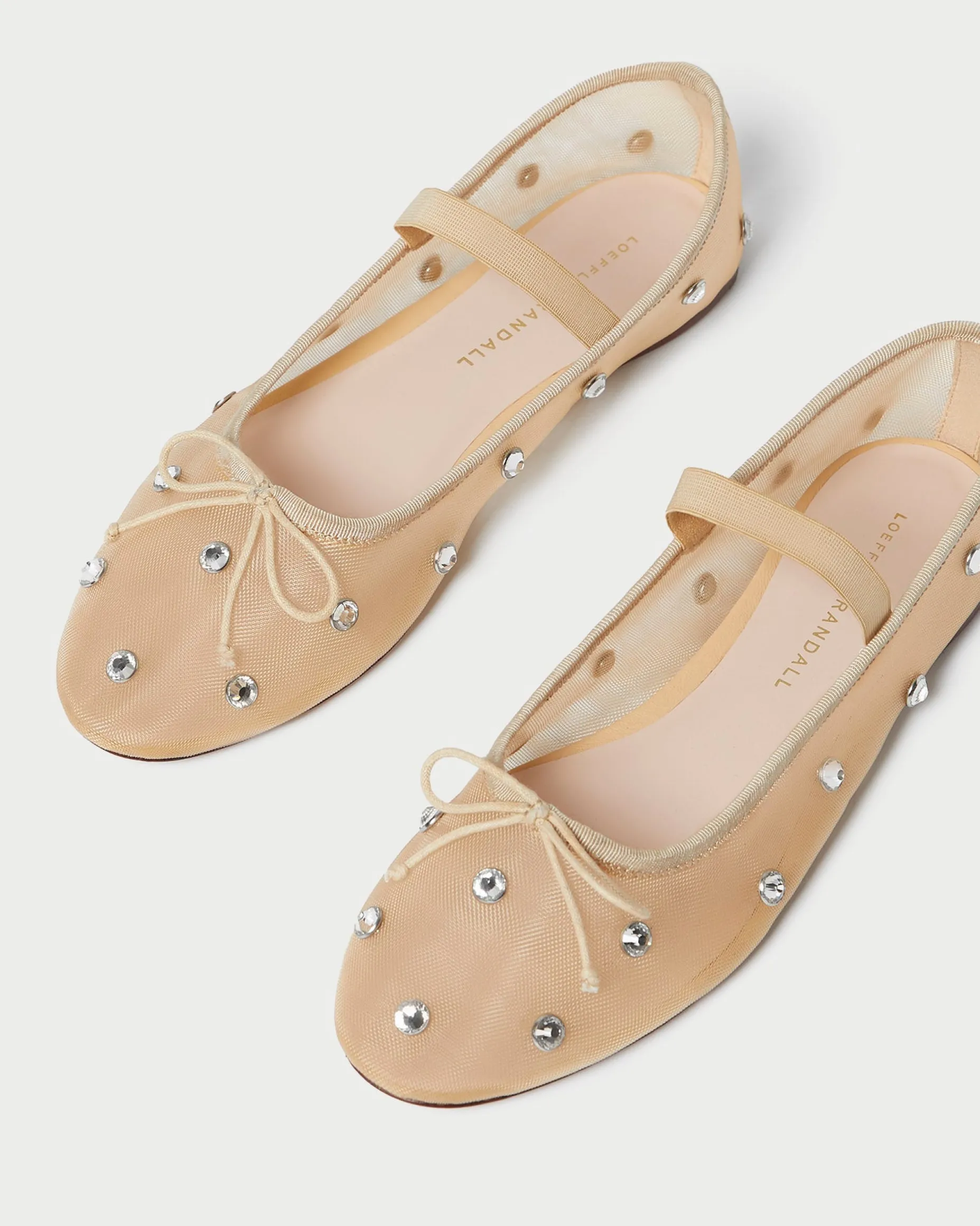Leonie Caramel/Crystal Ballet Flat