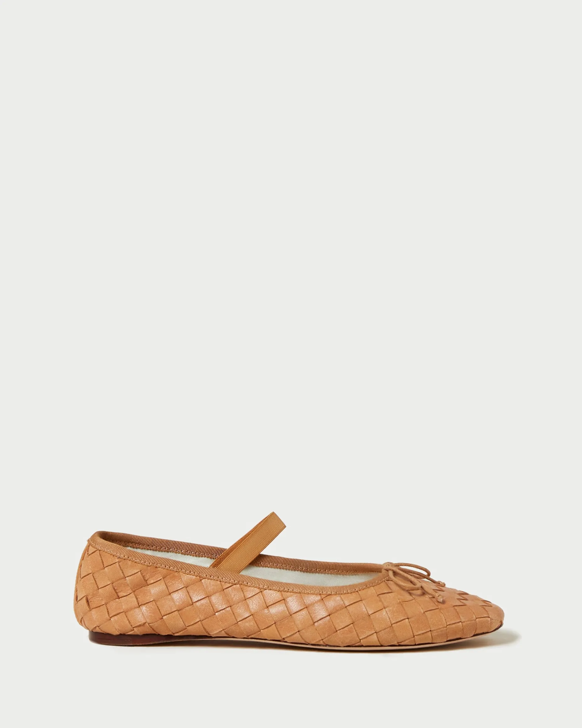 Leonie Caramel/Crystal Ballet Flat