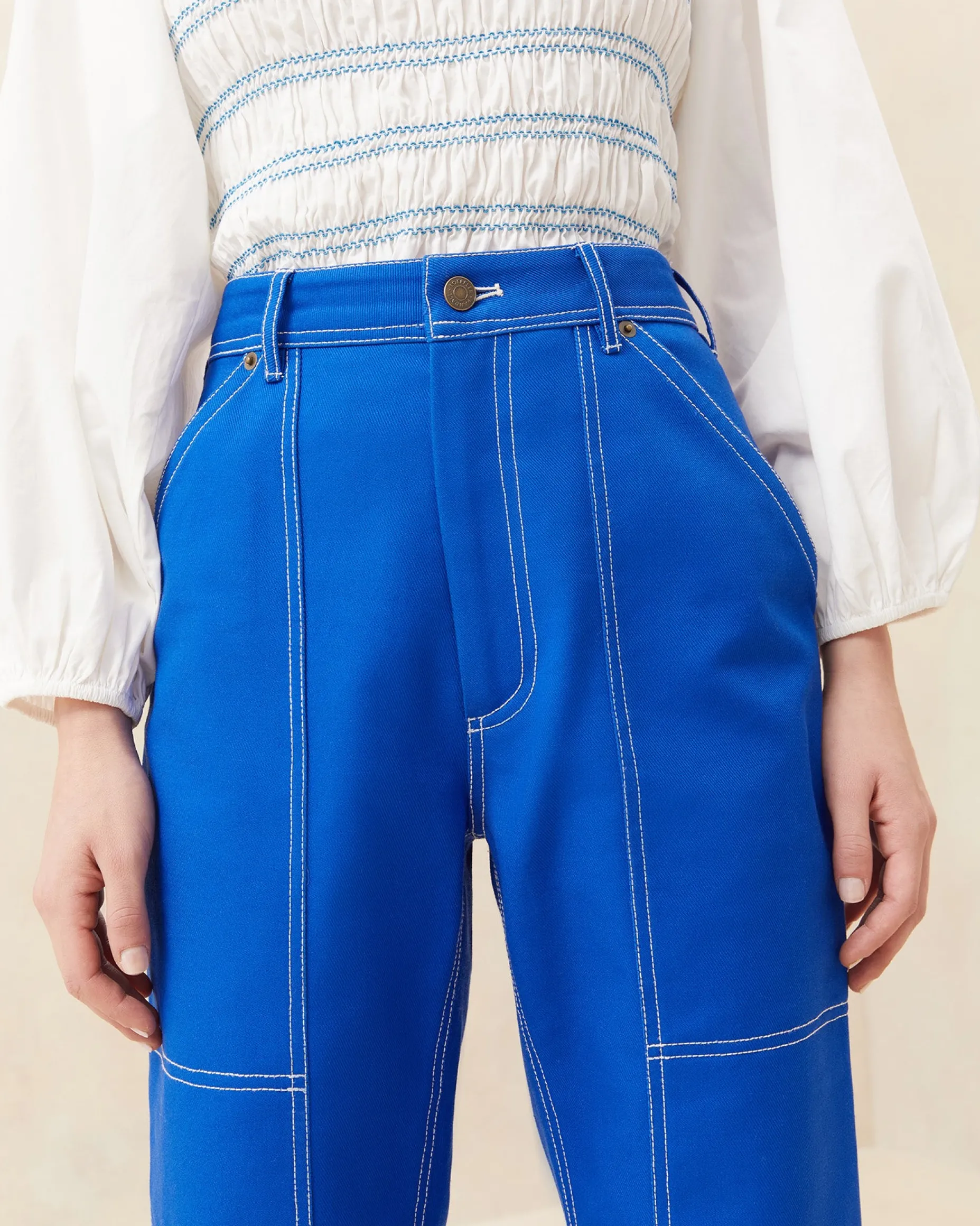 Molly Blue Denim Carpenter Pant