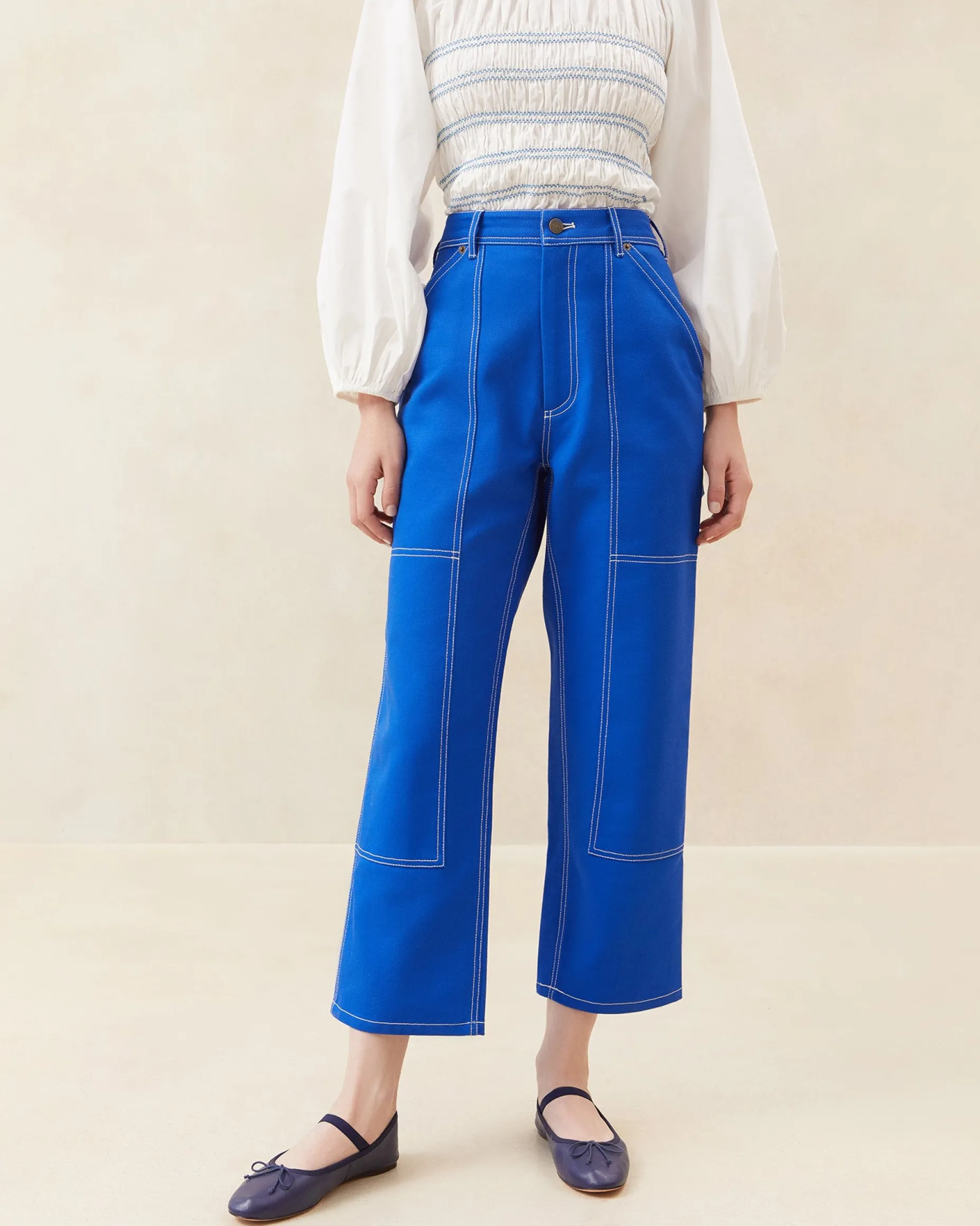 Molly Blue Denim Carpenter Pant