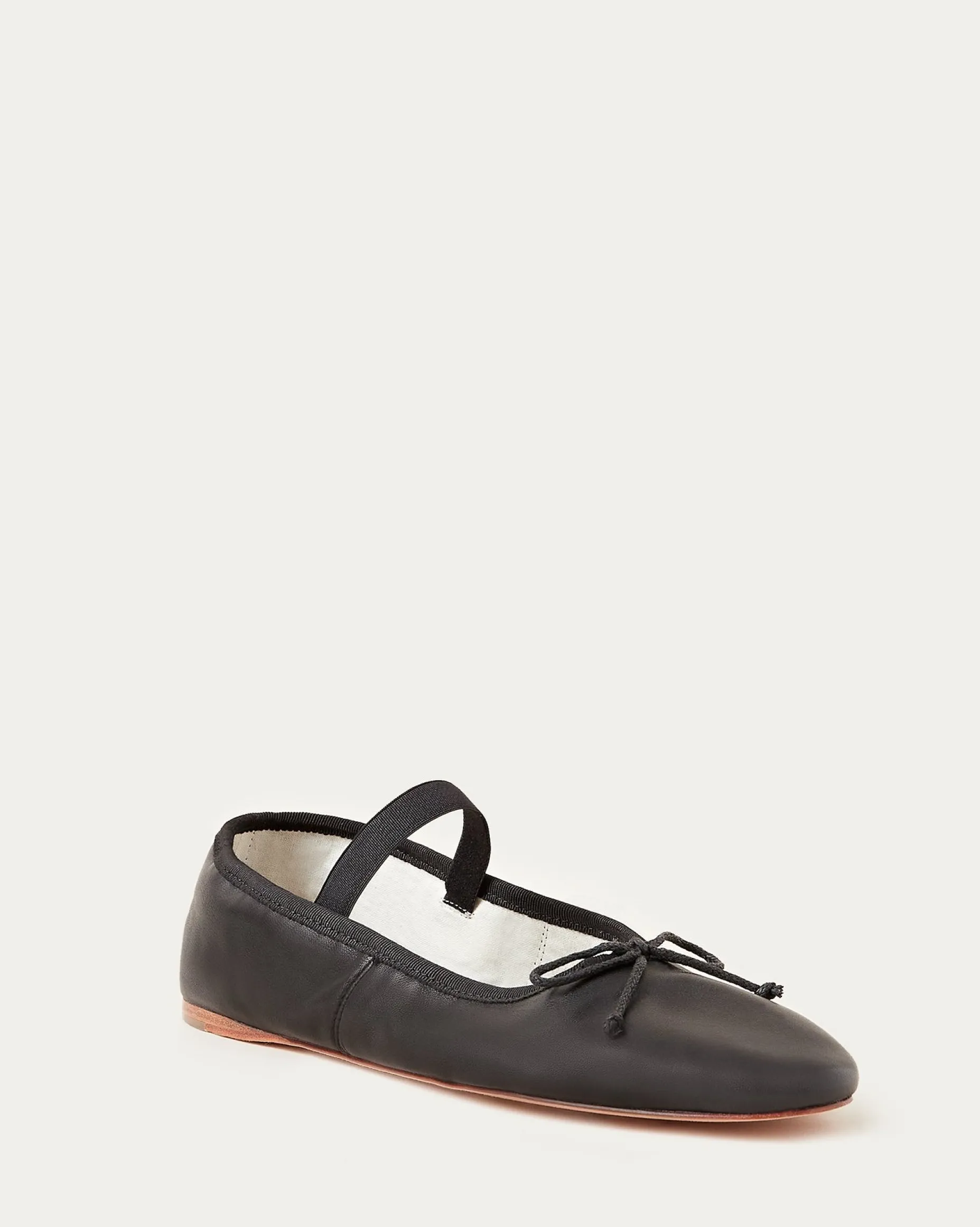Leonie Chocolate Leather Ballet Flat