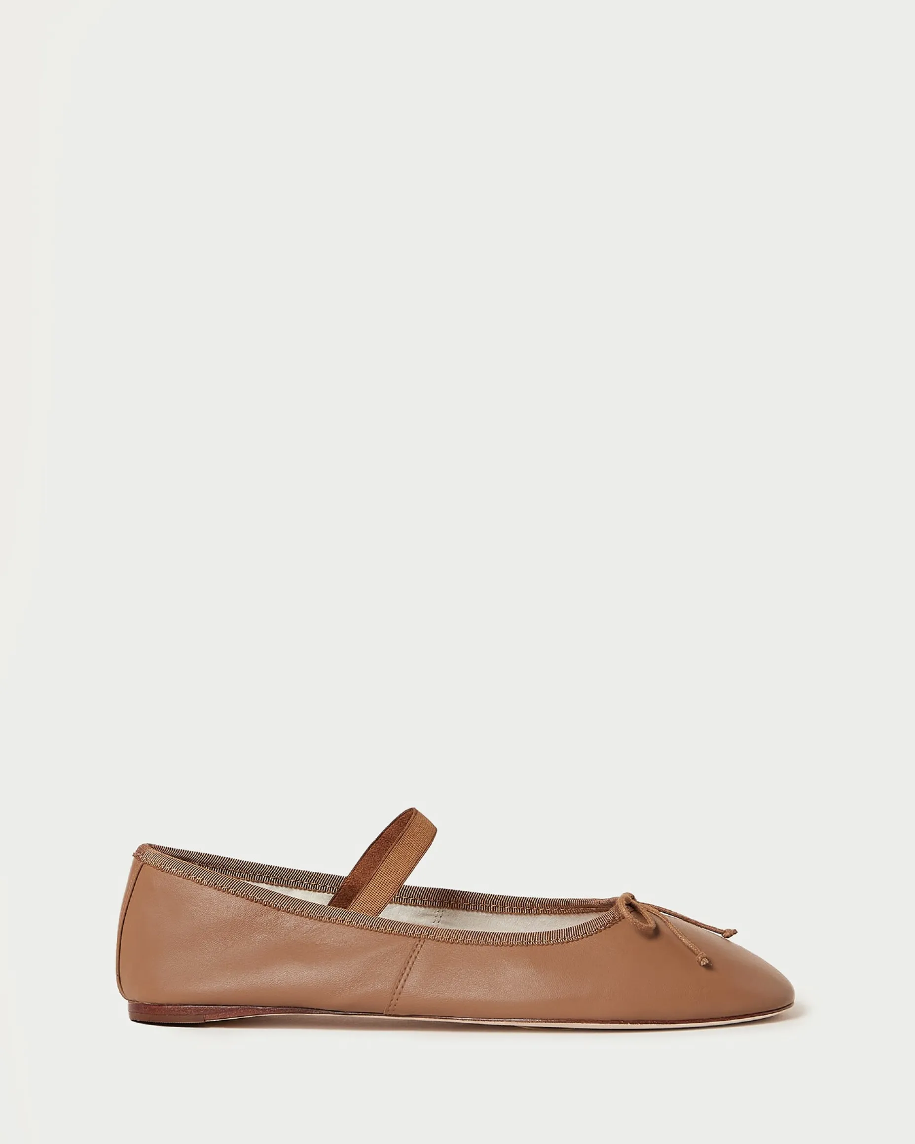 Leonie Chocolate Leather Ballet Flat