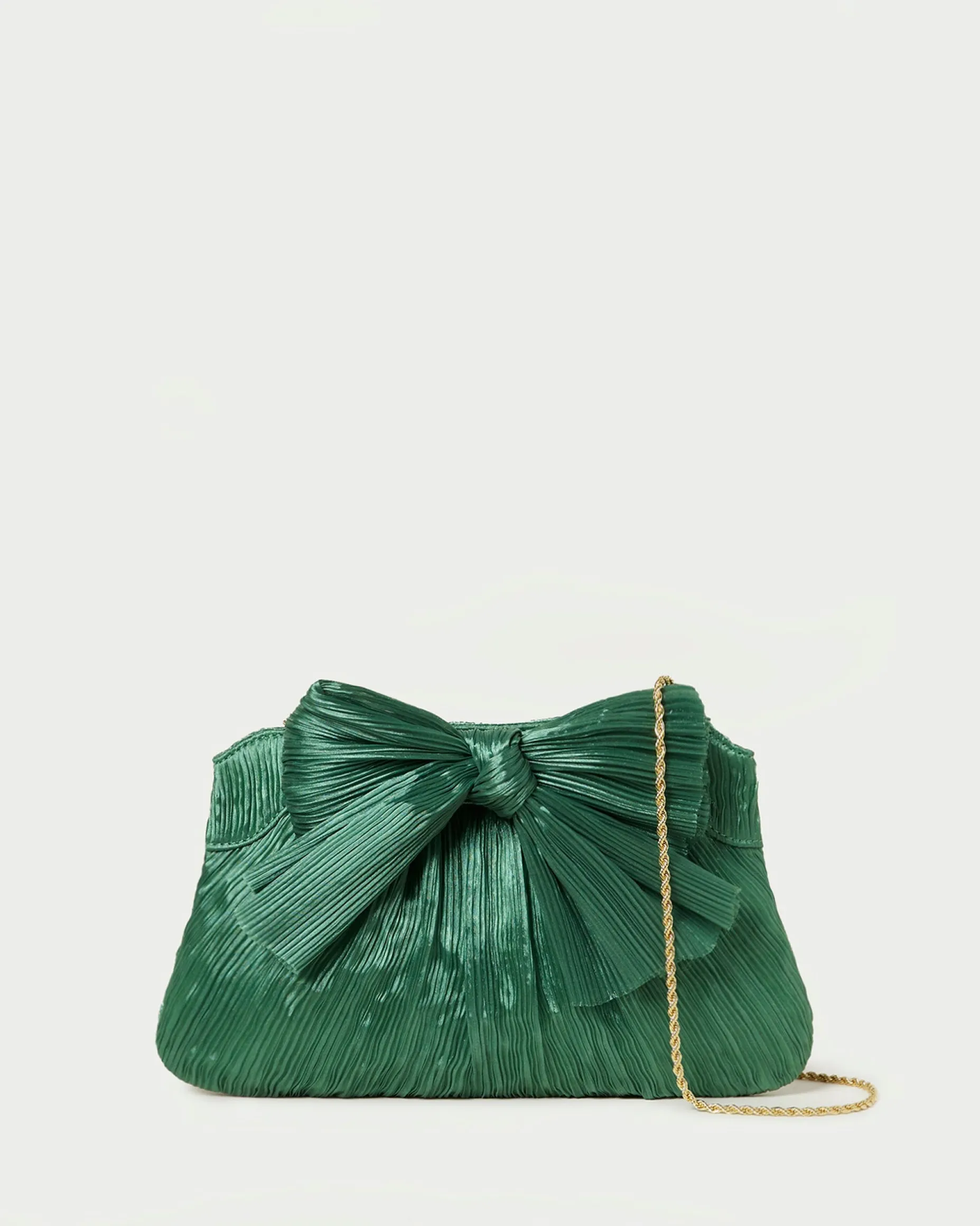 Rayne Gold Bow Clutch