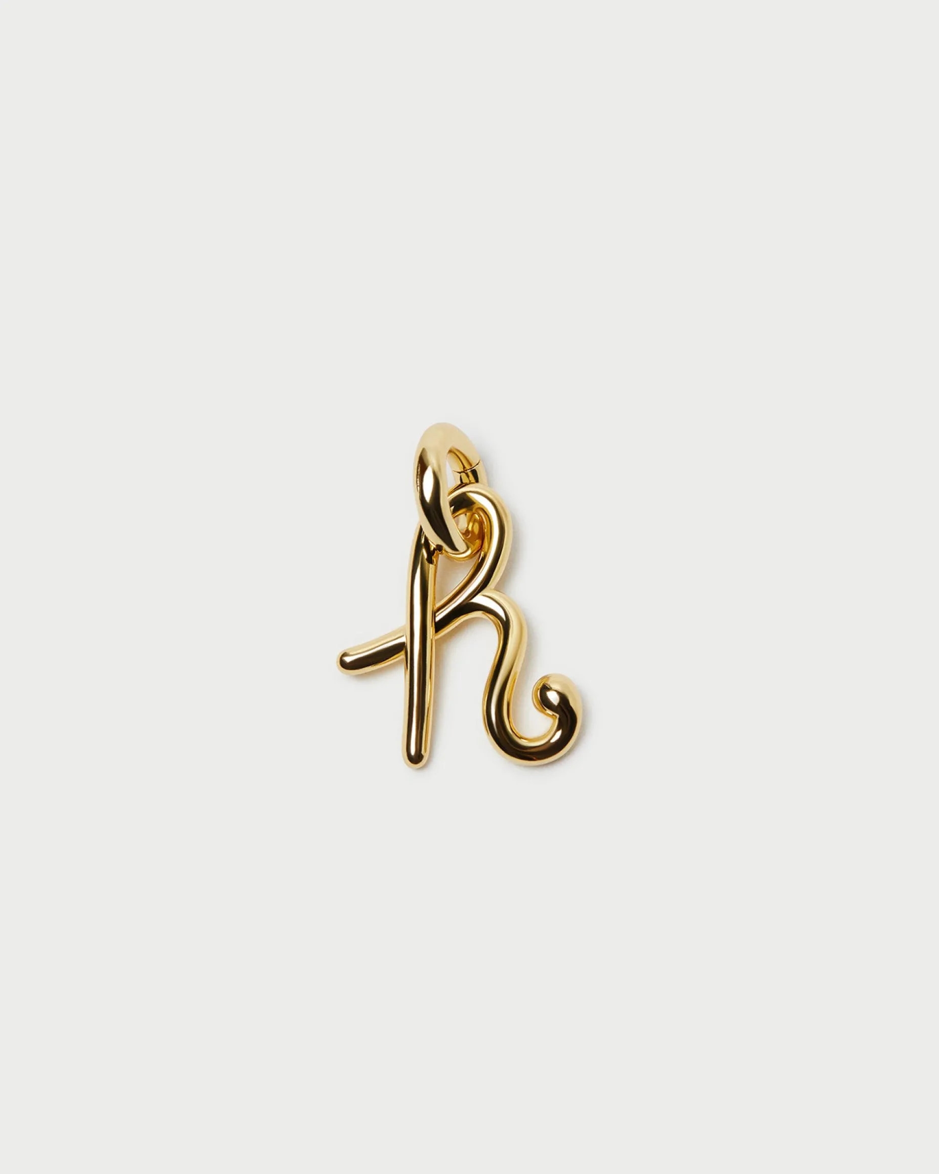 Small Gold Letter "E" Charm