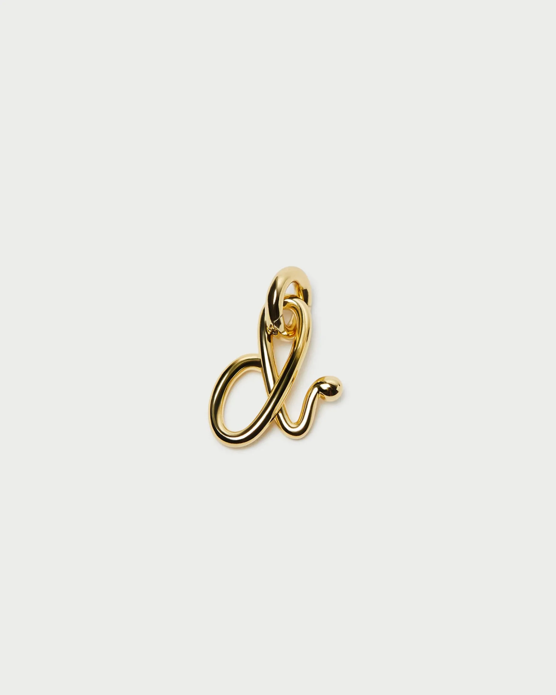 Small Gold Letter "B" Charm