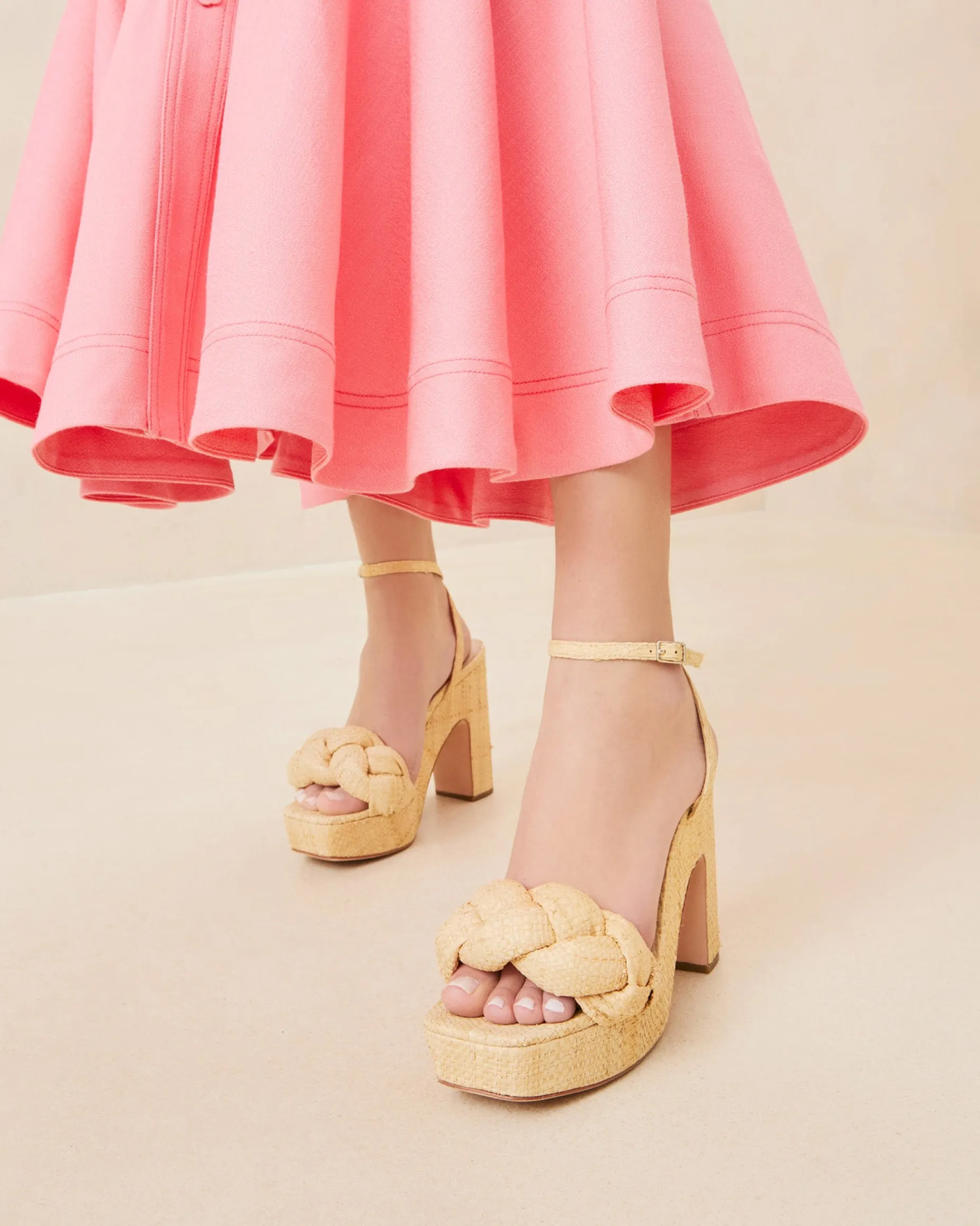 Fae Blue Denim Platform Heel