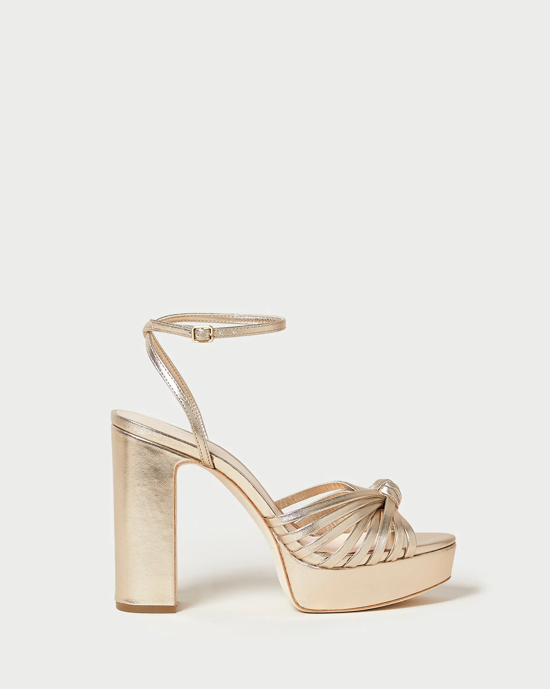 Rivka Champagne Knot Platform Sandal