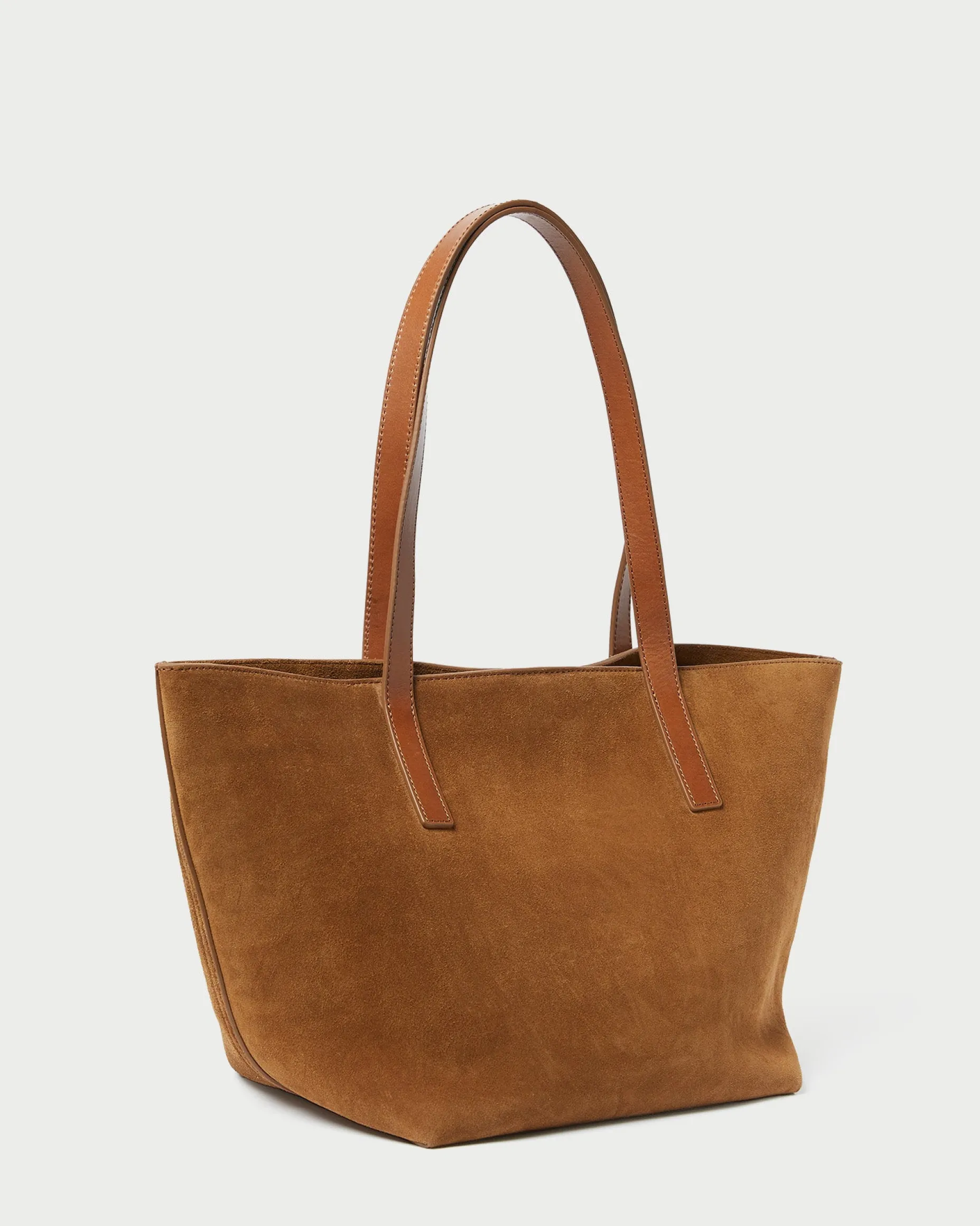 Easton Cacao Suede Medium Tote