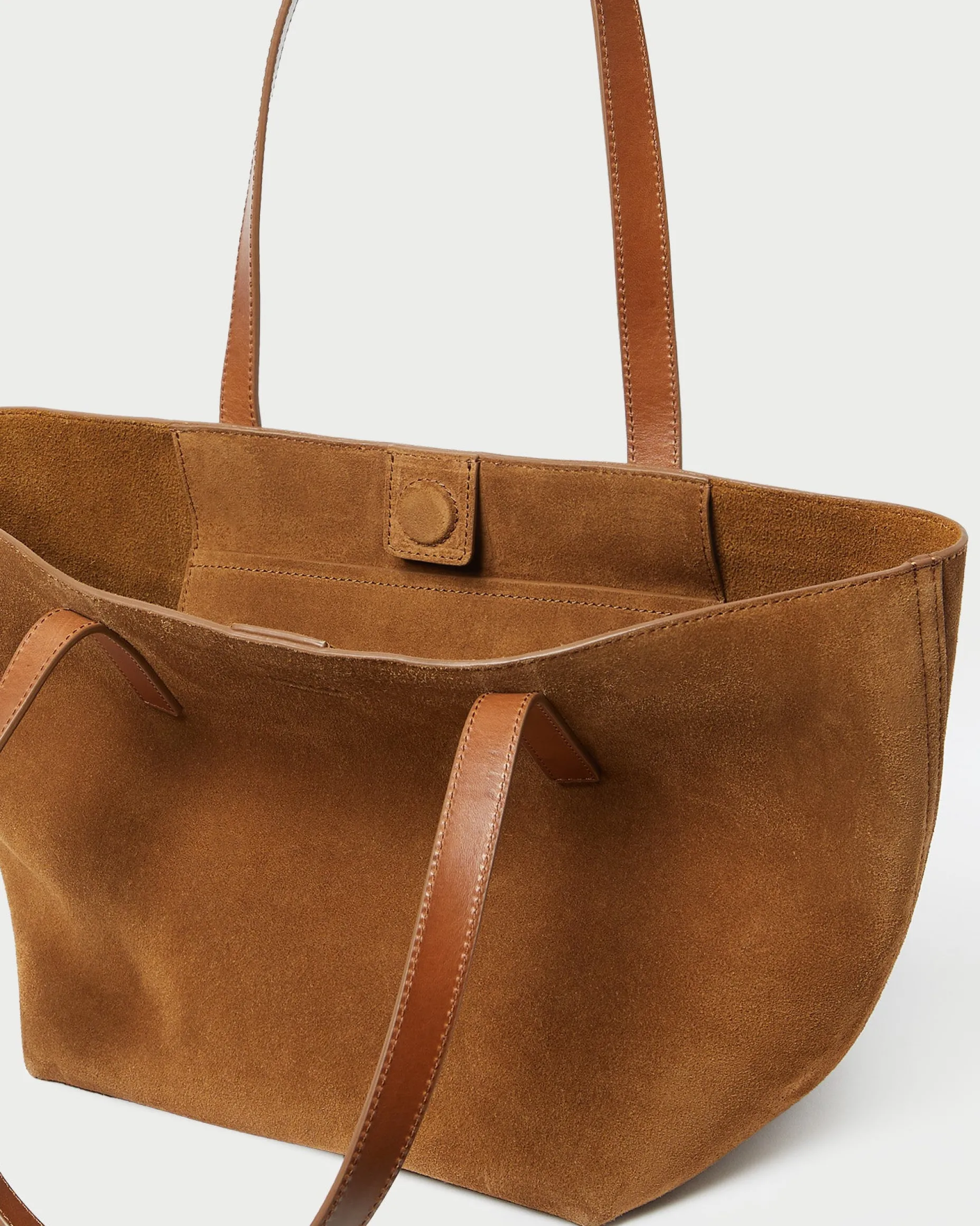 Easton Cacao Suede Medium Tote