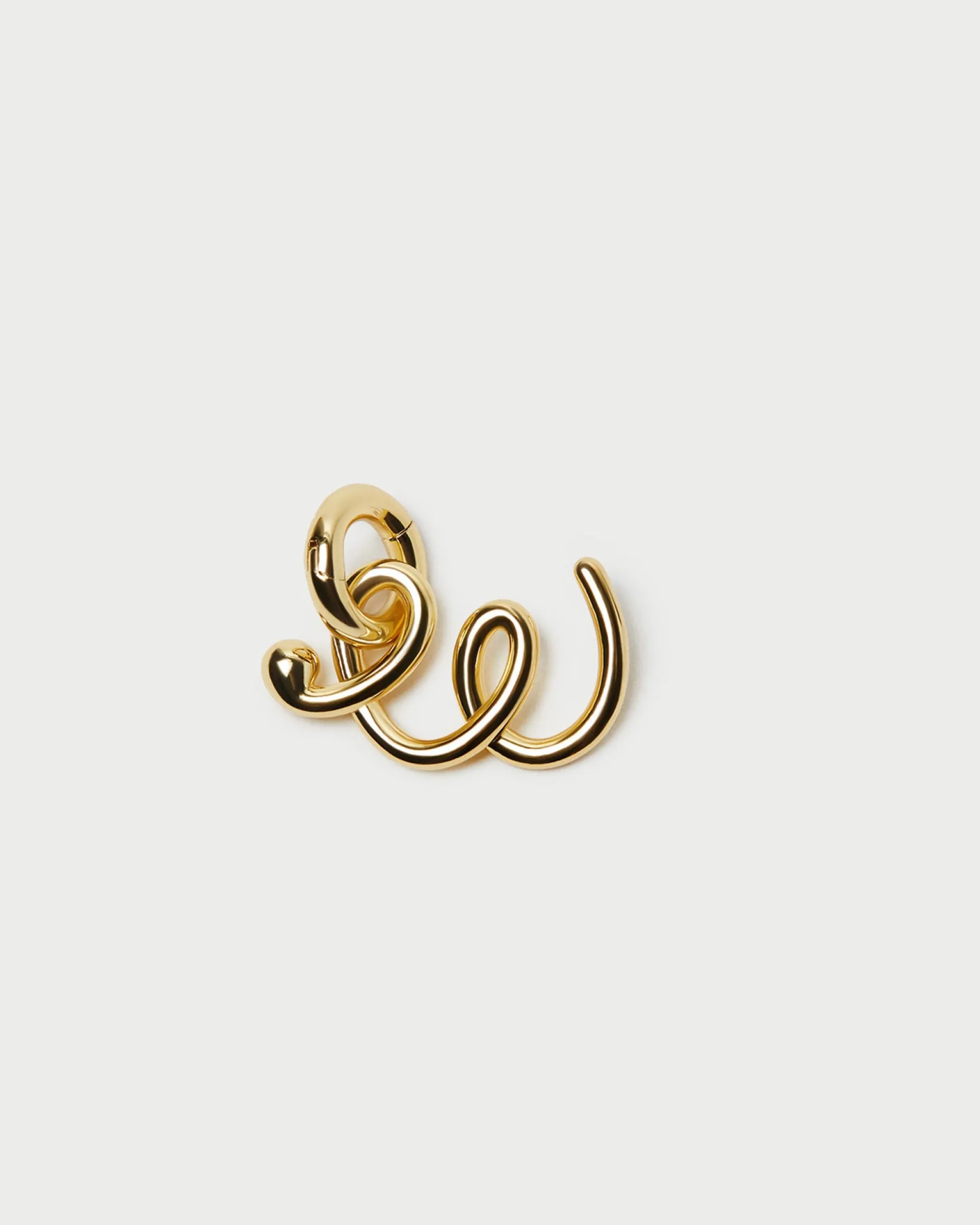 Small Gold Letter "W" Charm