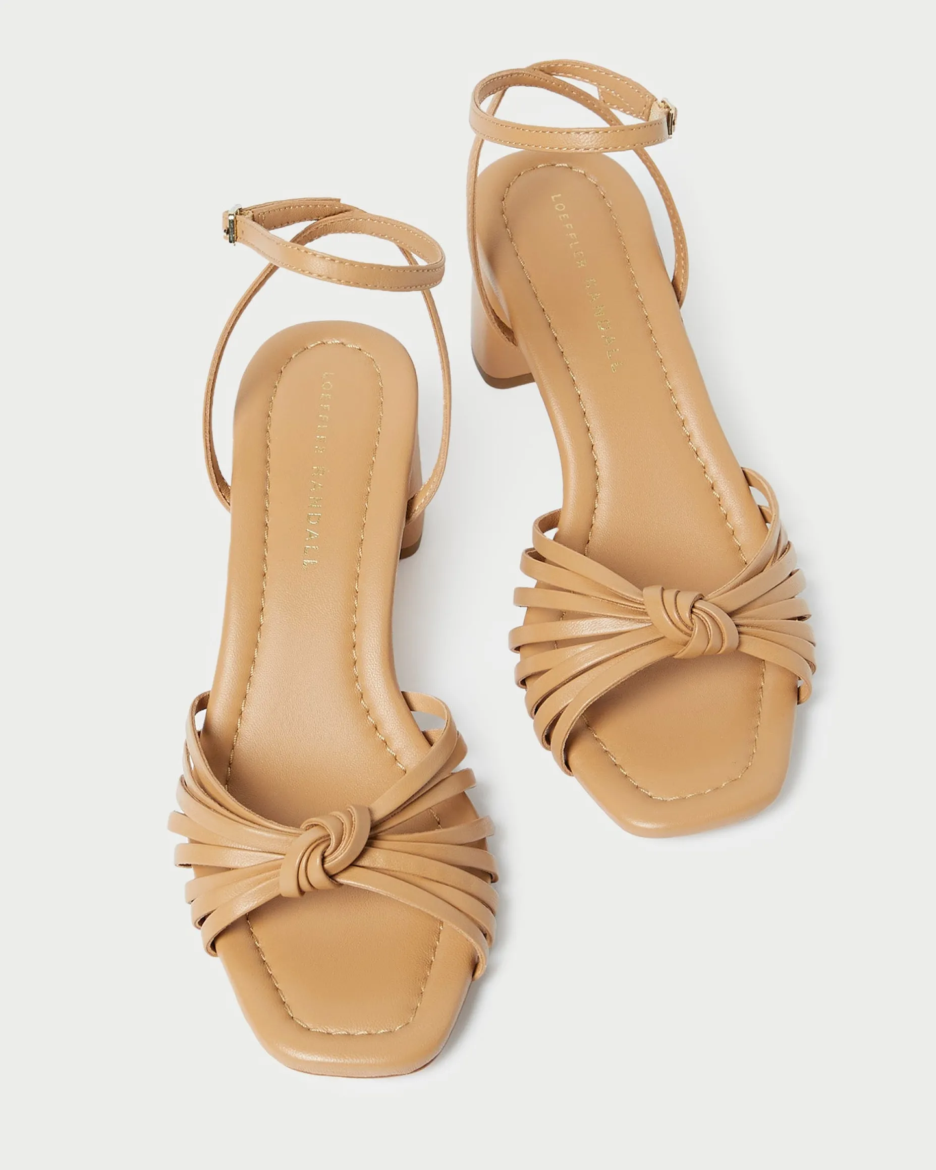 Olivia Dune Knot Mid-Heel Sandal