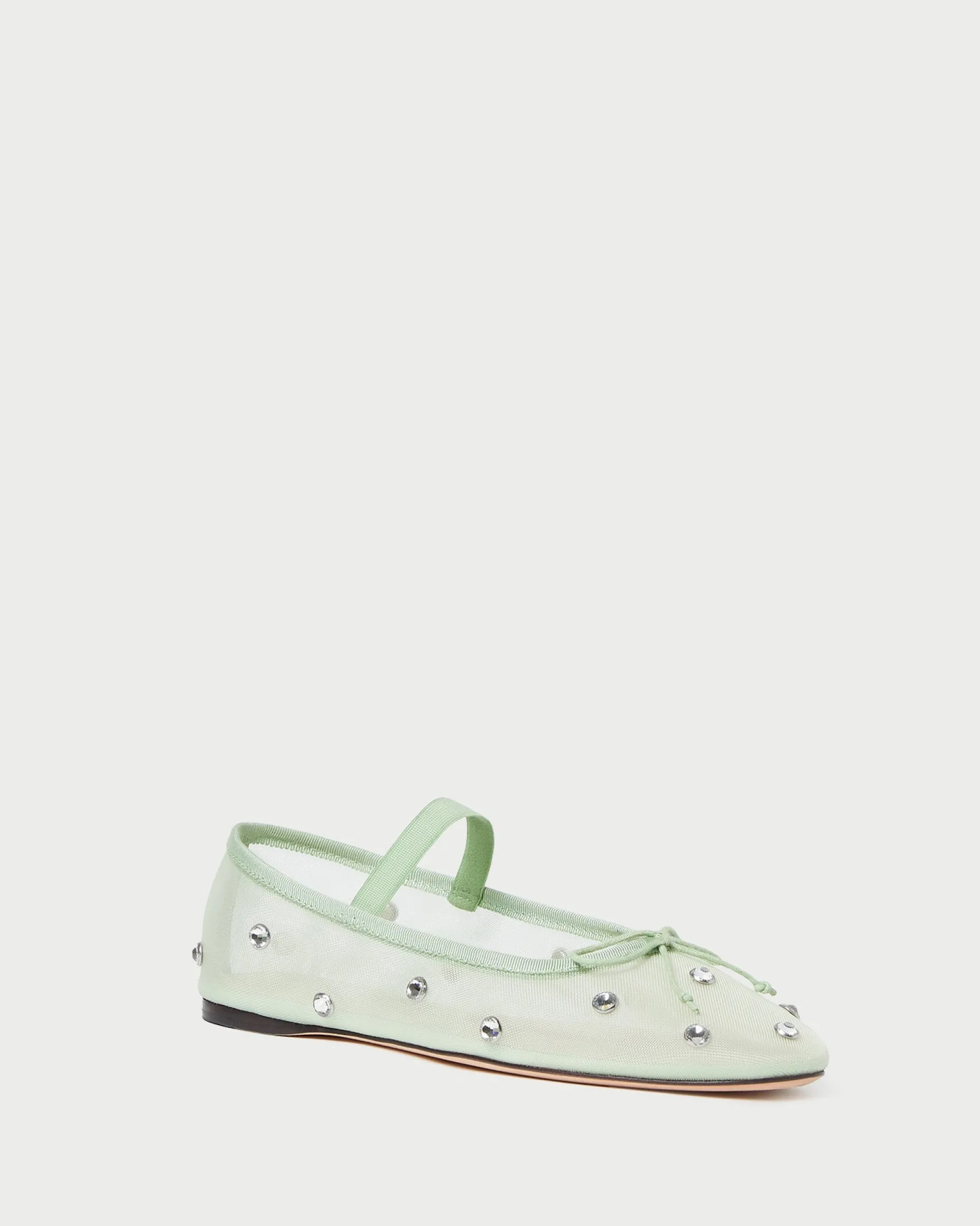 Leonie Seafoam/Crystal Ballet Flat