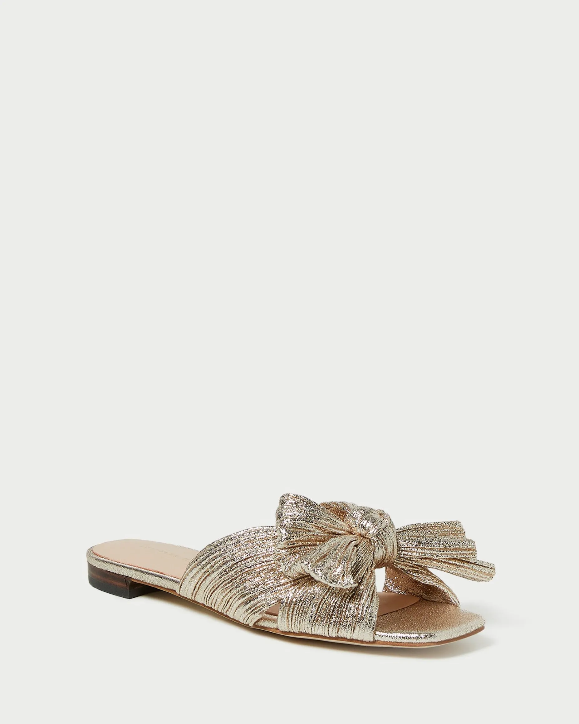 Daphne Champagne Bow Slide
