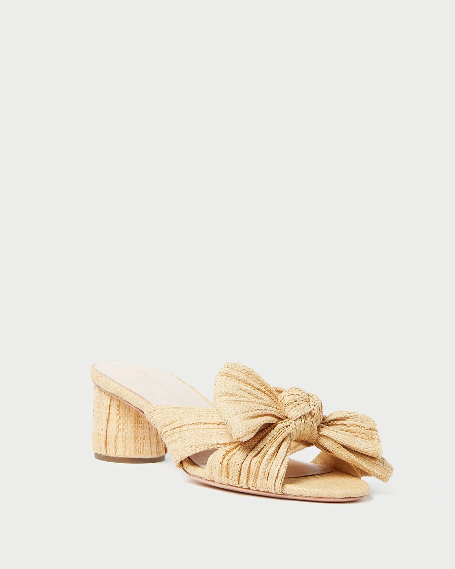 Emilia Brown Gingham Bow Heel