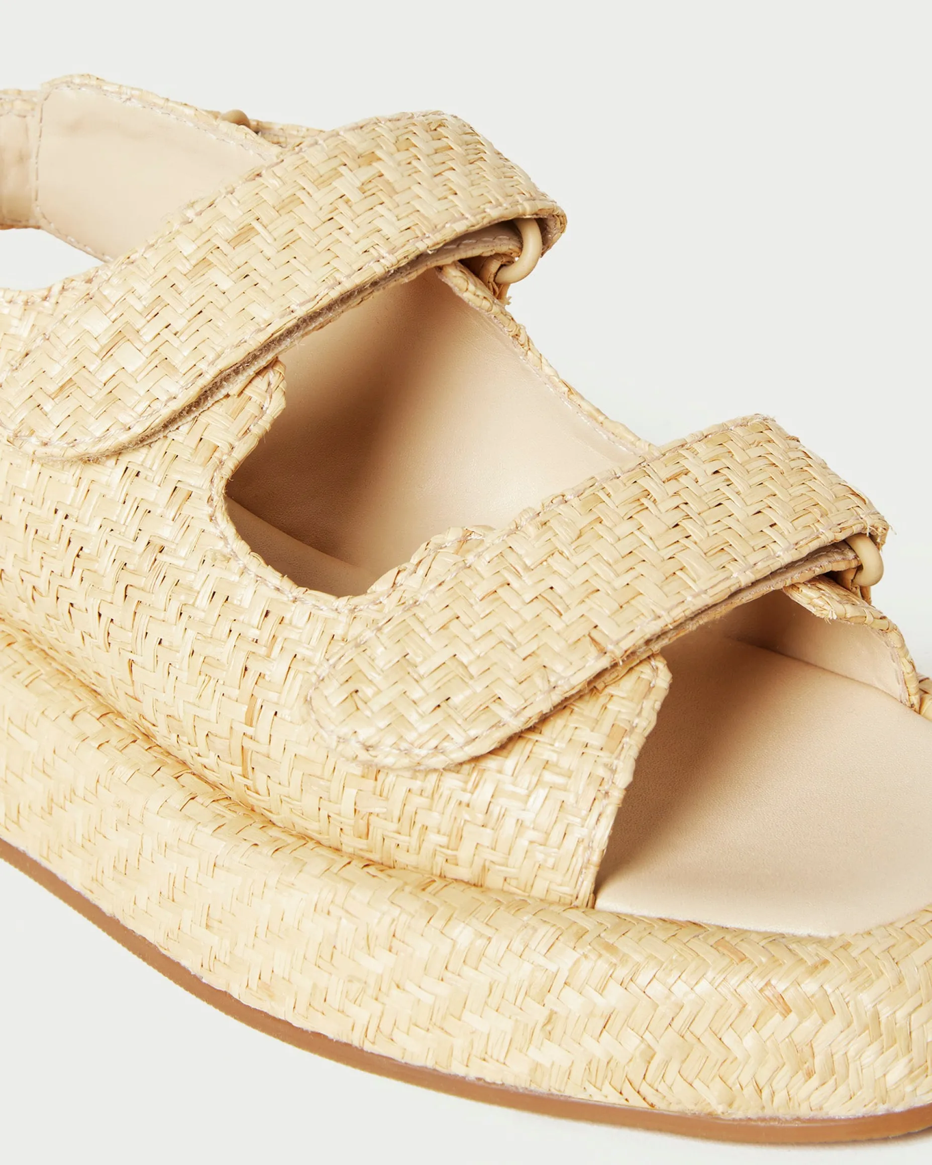 Blaise Natural Raffia Platform Sandal