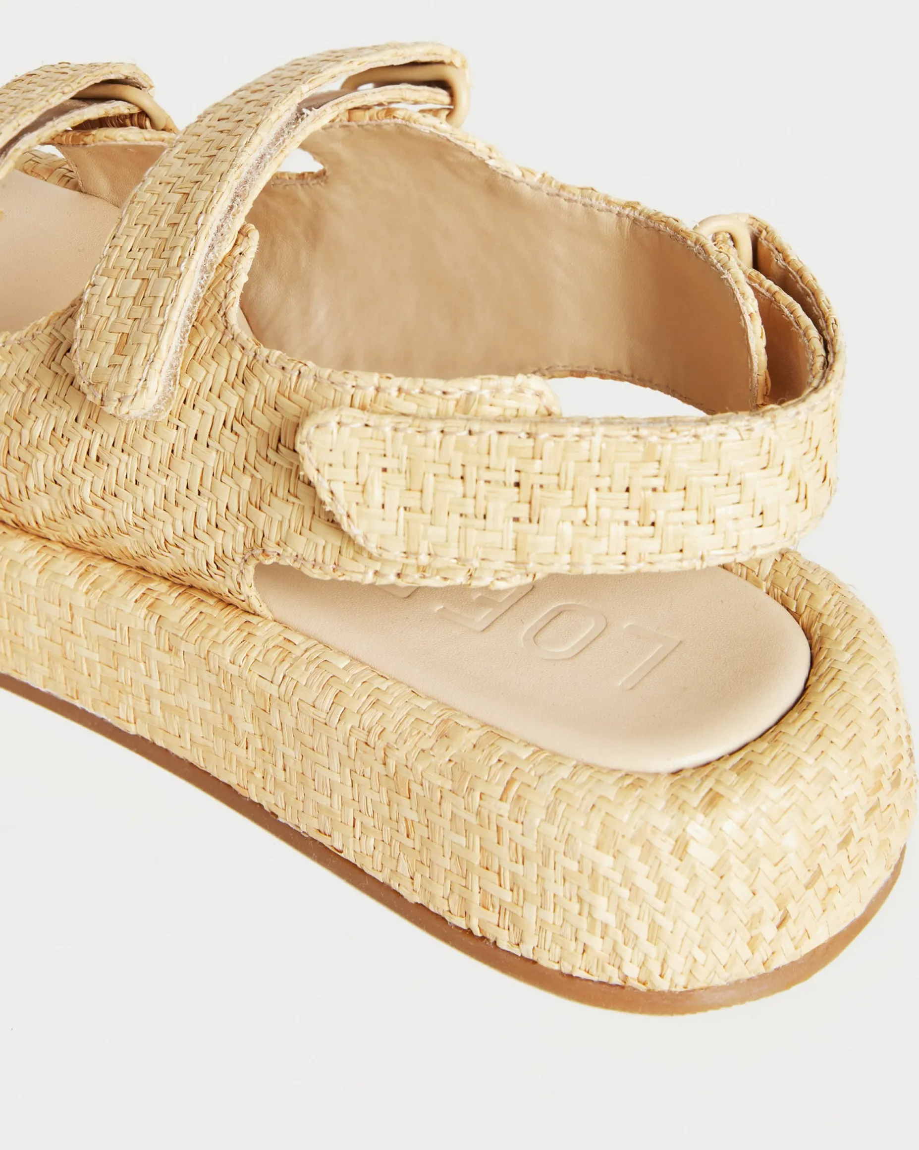 Blaise Natural Raffia Platform Sandal