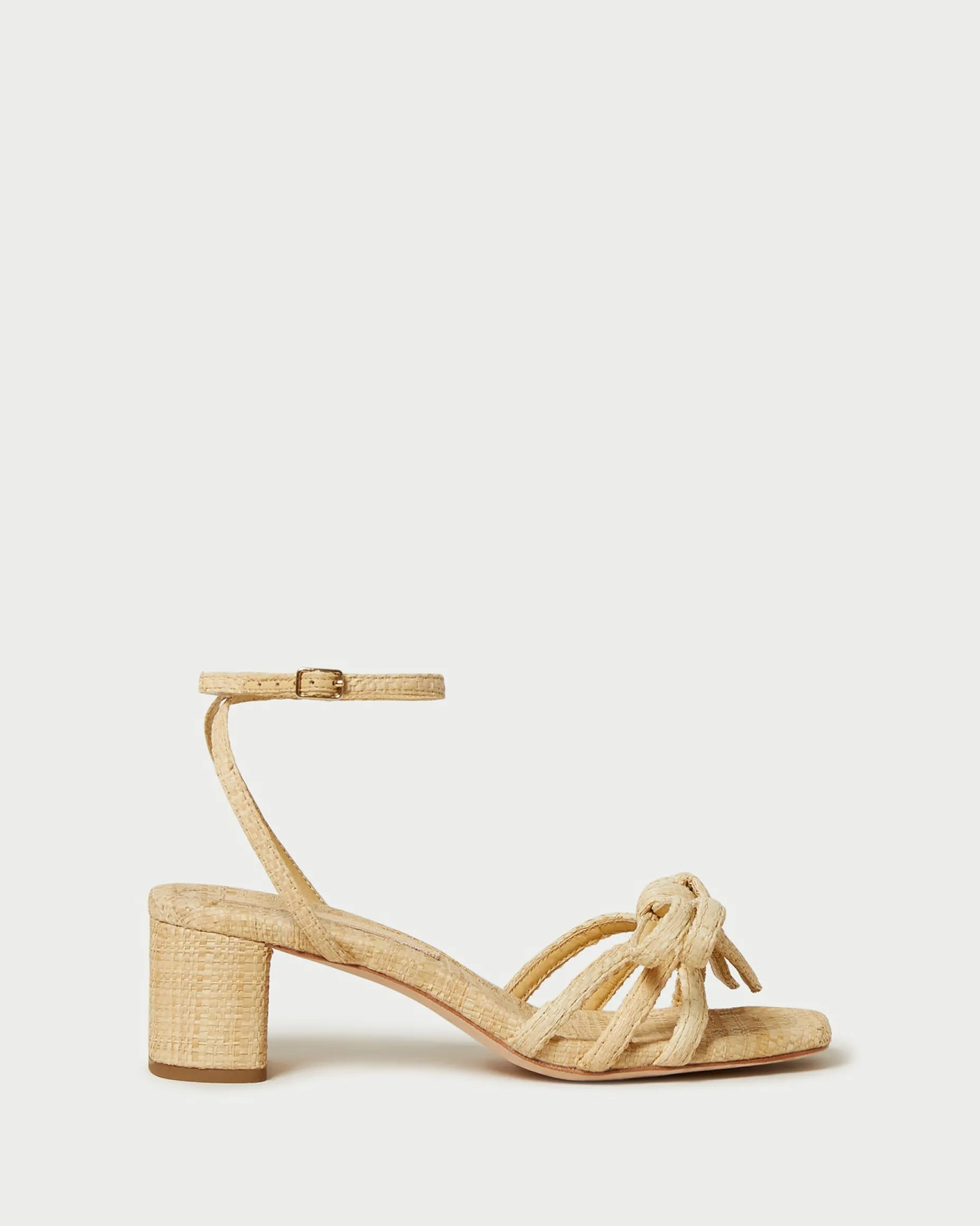 Mikel Dune Bow Mid-Heel Sandal