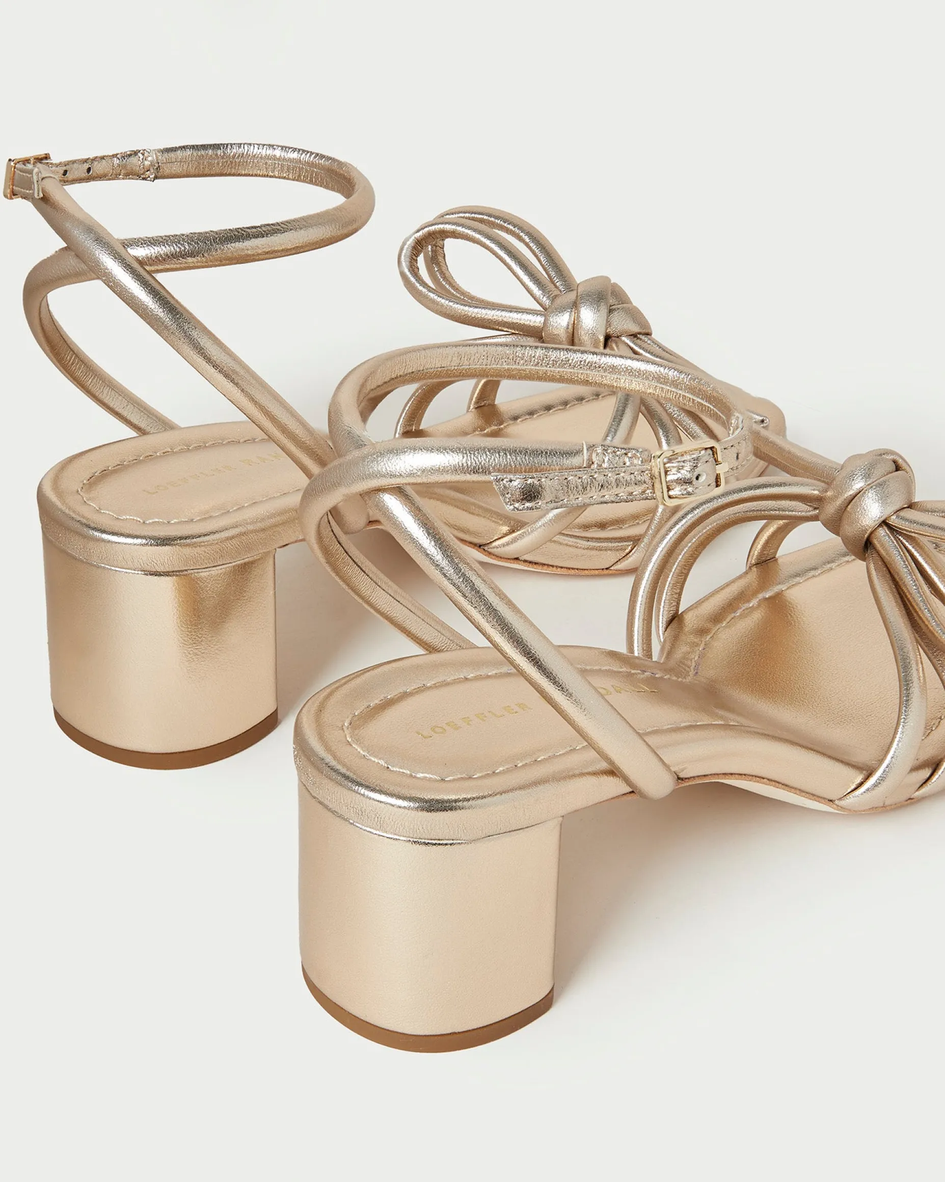 Mikel Dune Bow Mid-Heel Sandal