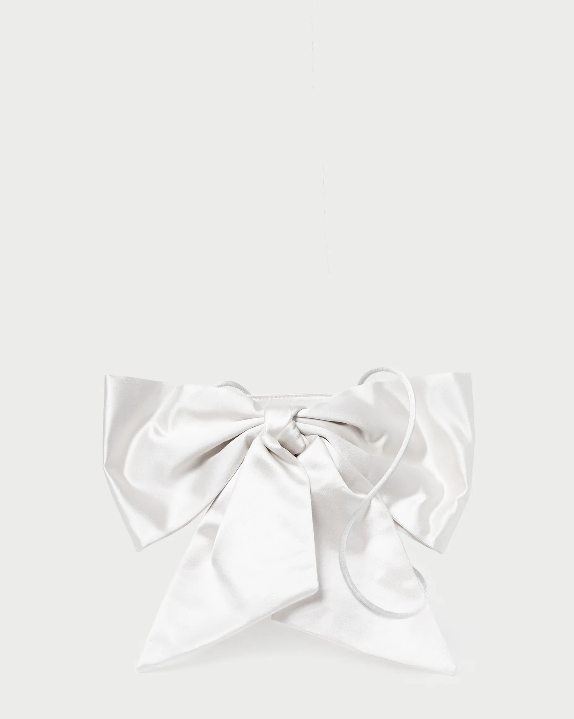 Violet Black Satin Bow Crossbody