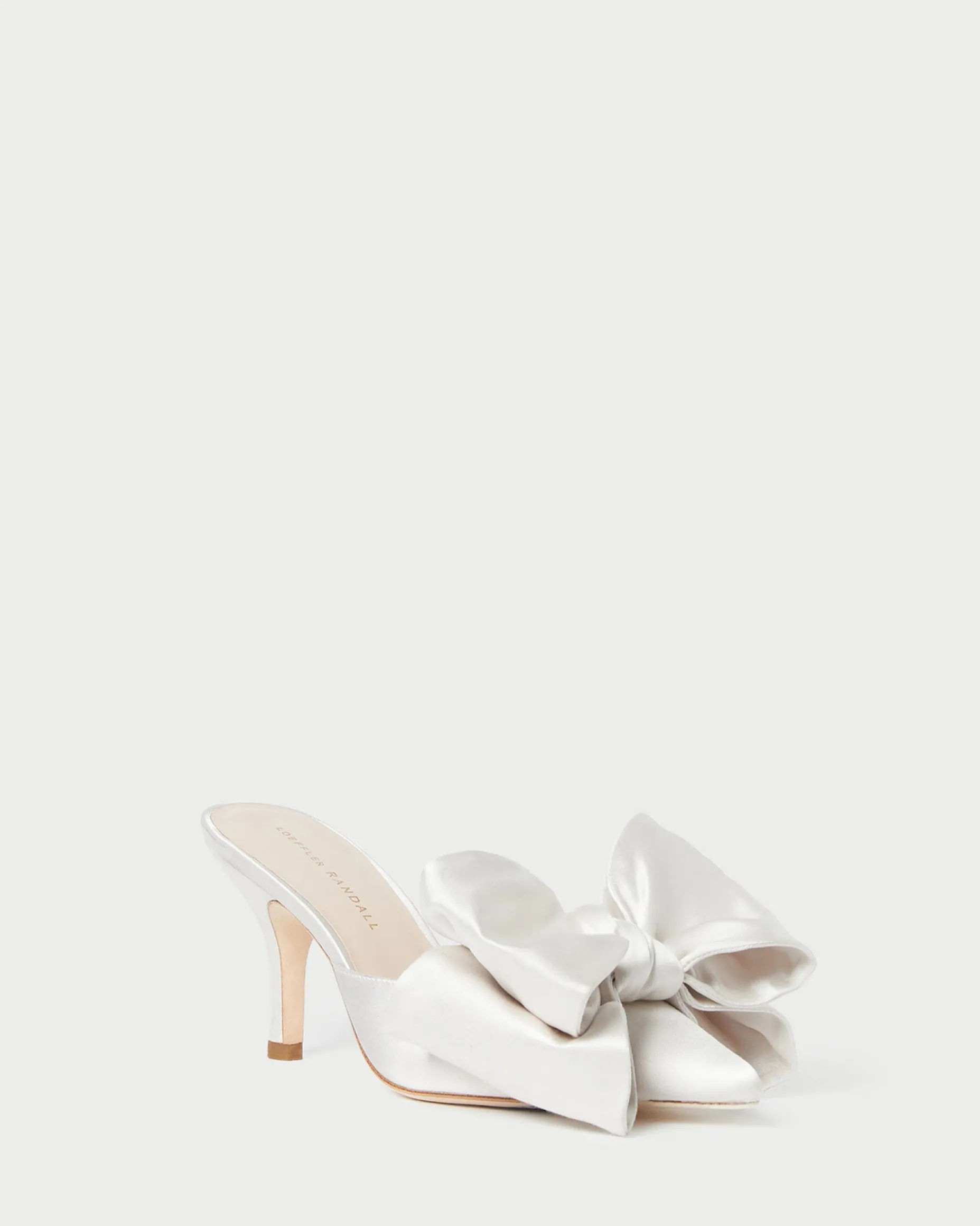 Margot Cream Satin Bow Mule