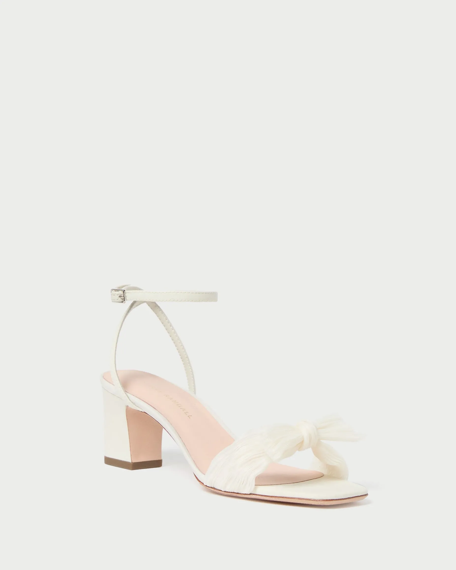 Kimora Champagne Pleated Bow Heel