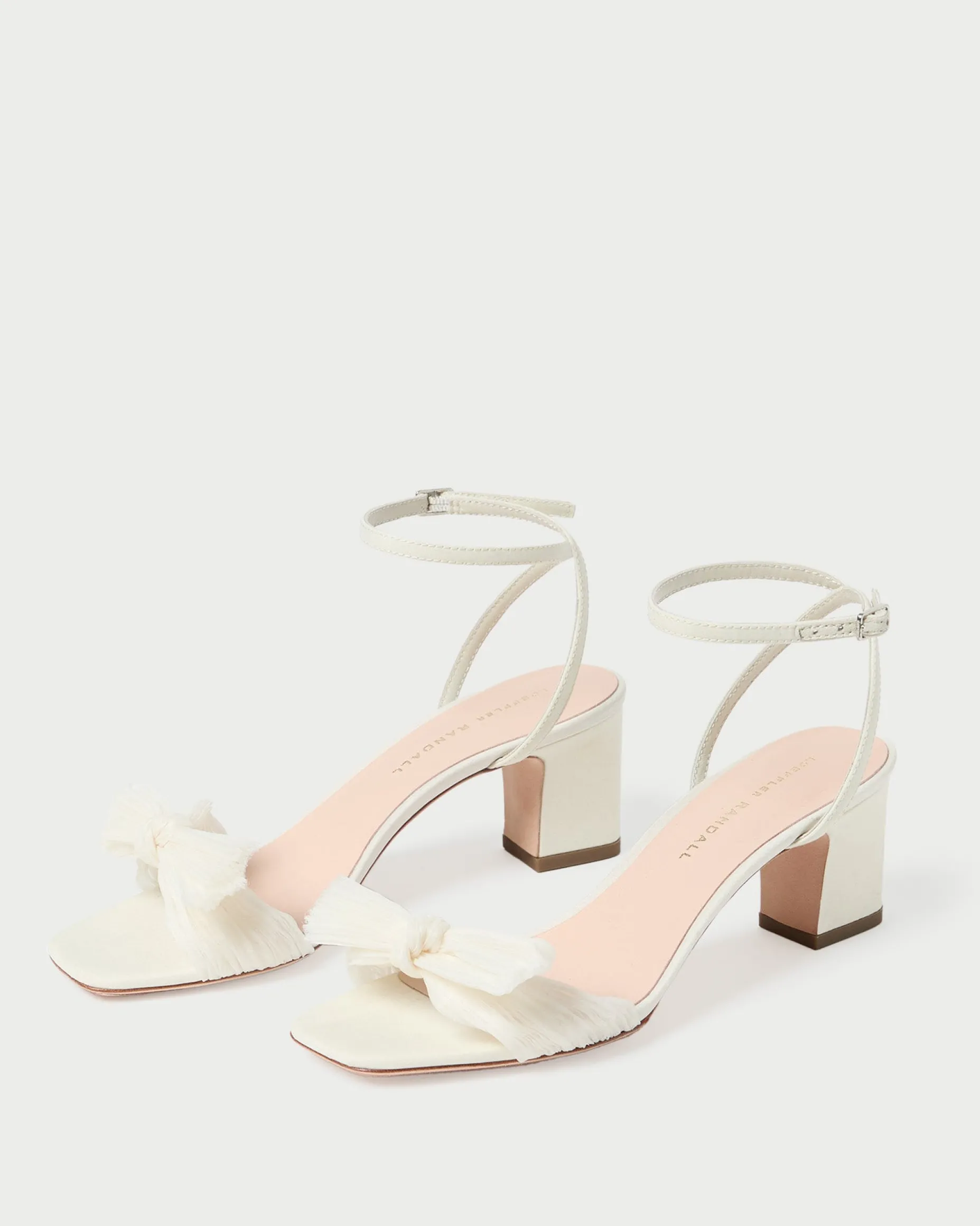 Kimora Champagne Pleated Bow Heel
