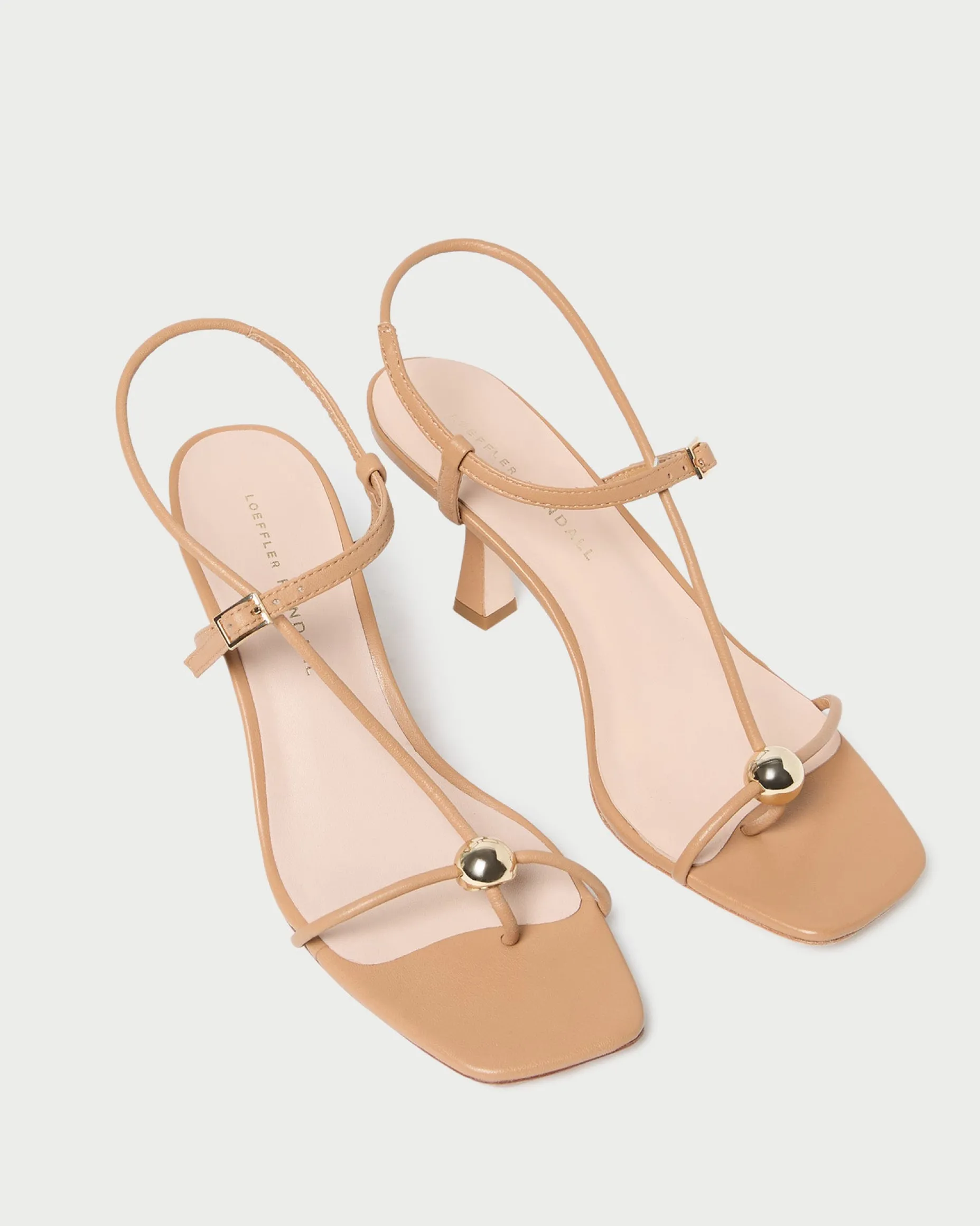Triana Dune Leather Mid-Heel Sandal