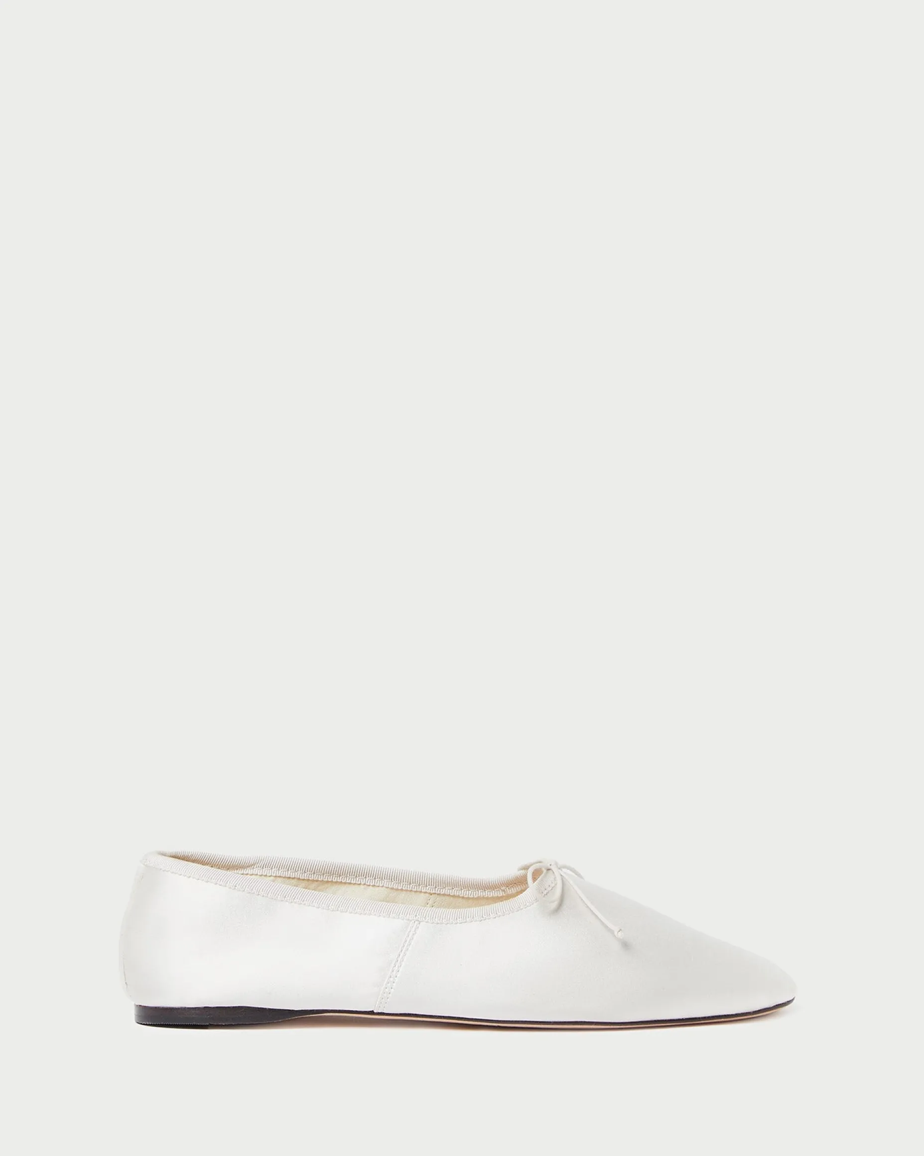 Landon Cream Satin Ballet Flat