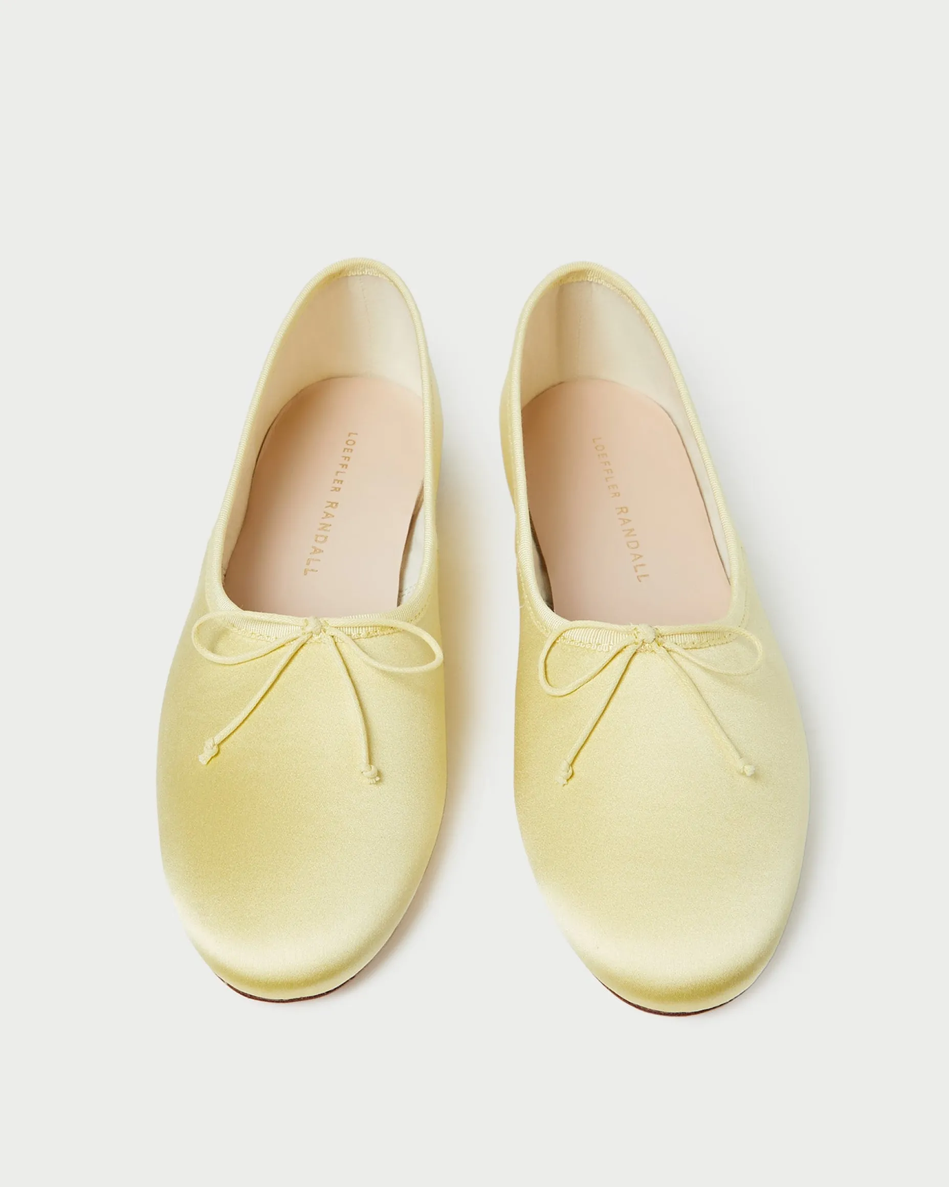 Landon Cream Satin Ballet Flat