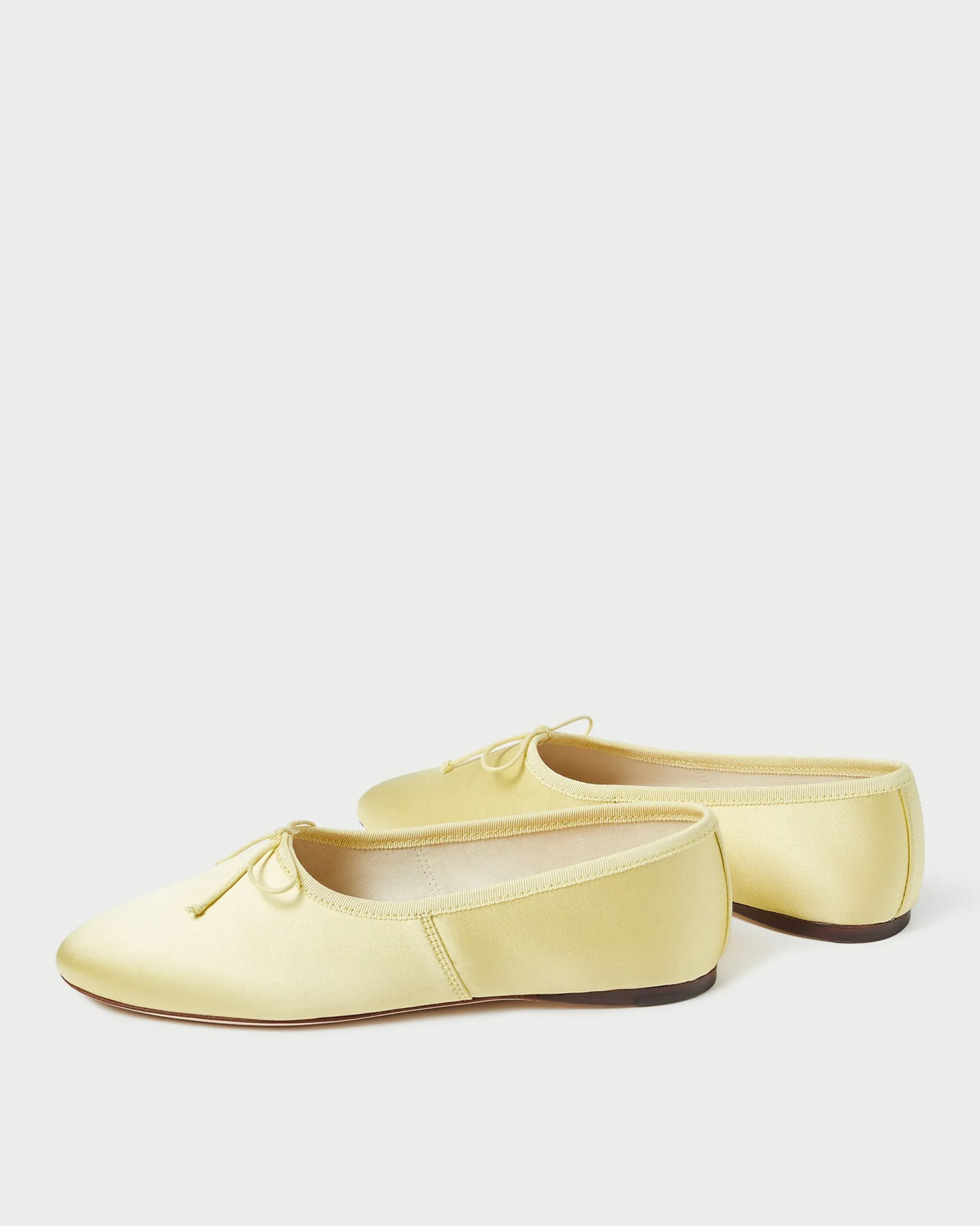 Landon Cream Satin Ballet Flat
