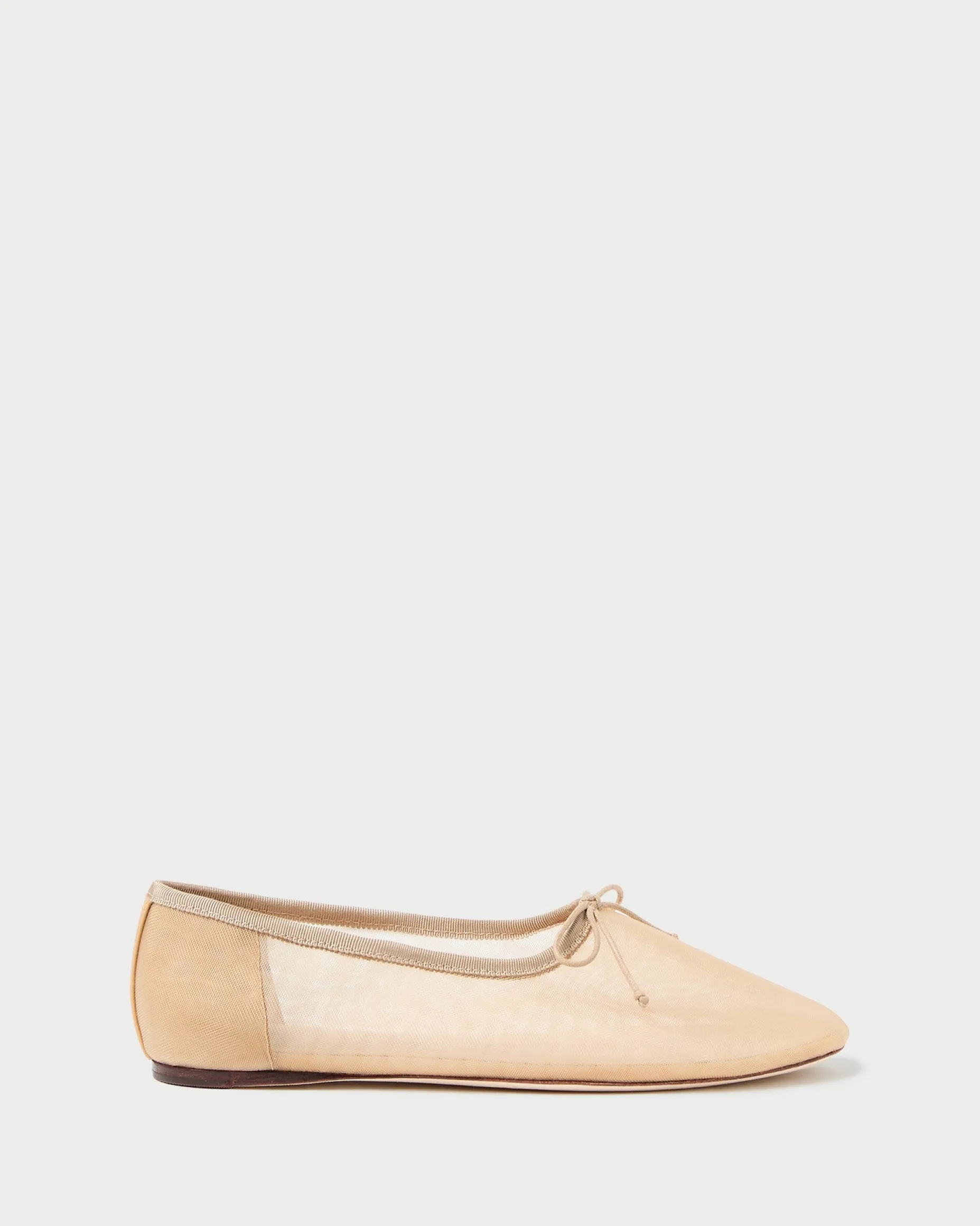 Landon Cream Satin Ballet Flat