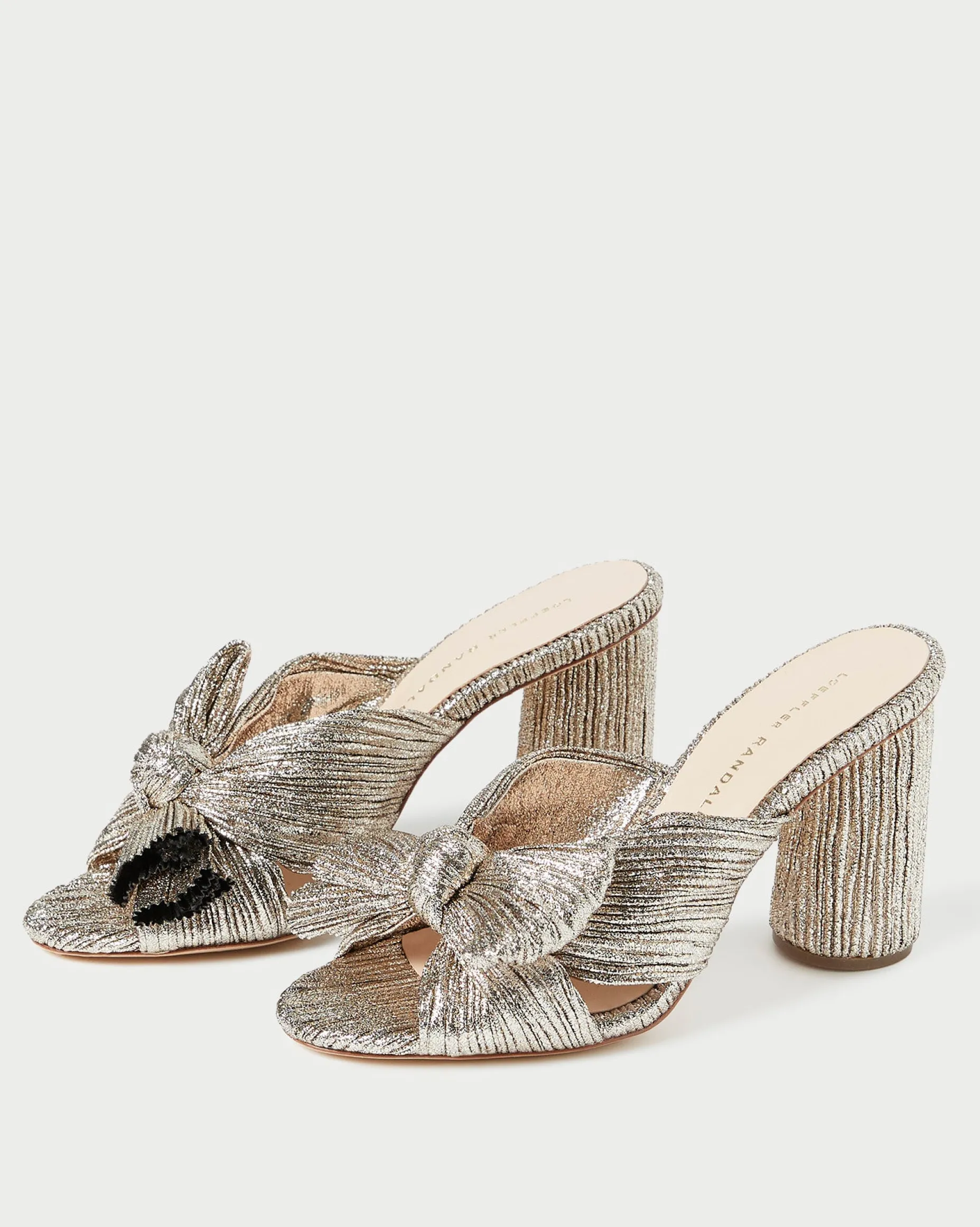 Penny Pearl Pleated Bow Heel
