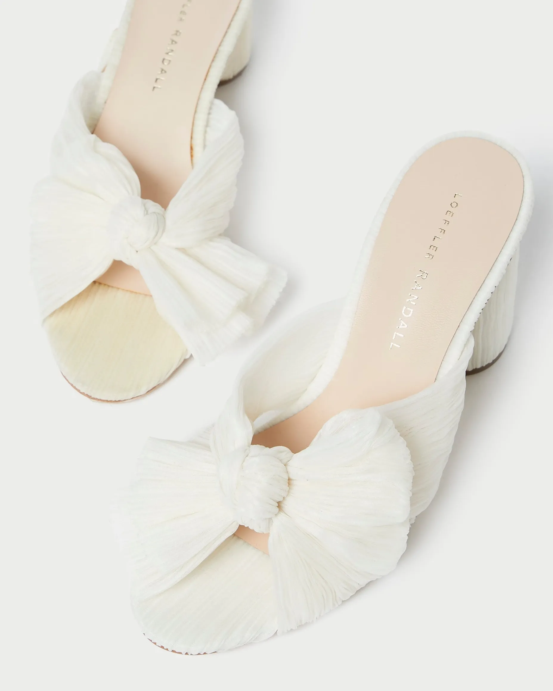 Penny Pearl Pleated Bow Heel