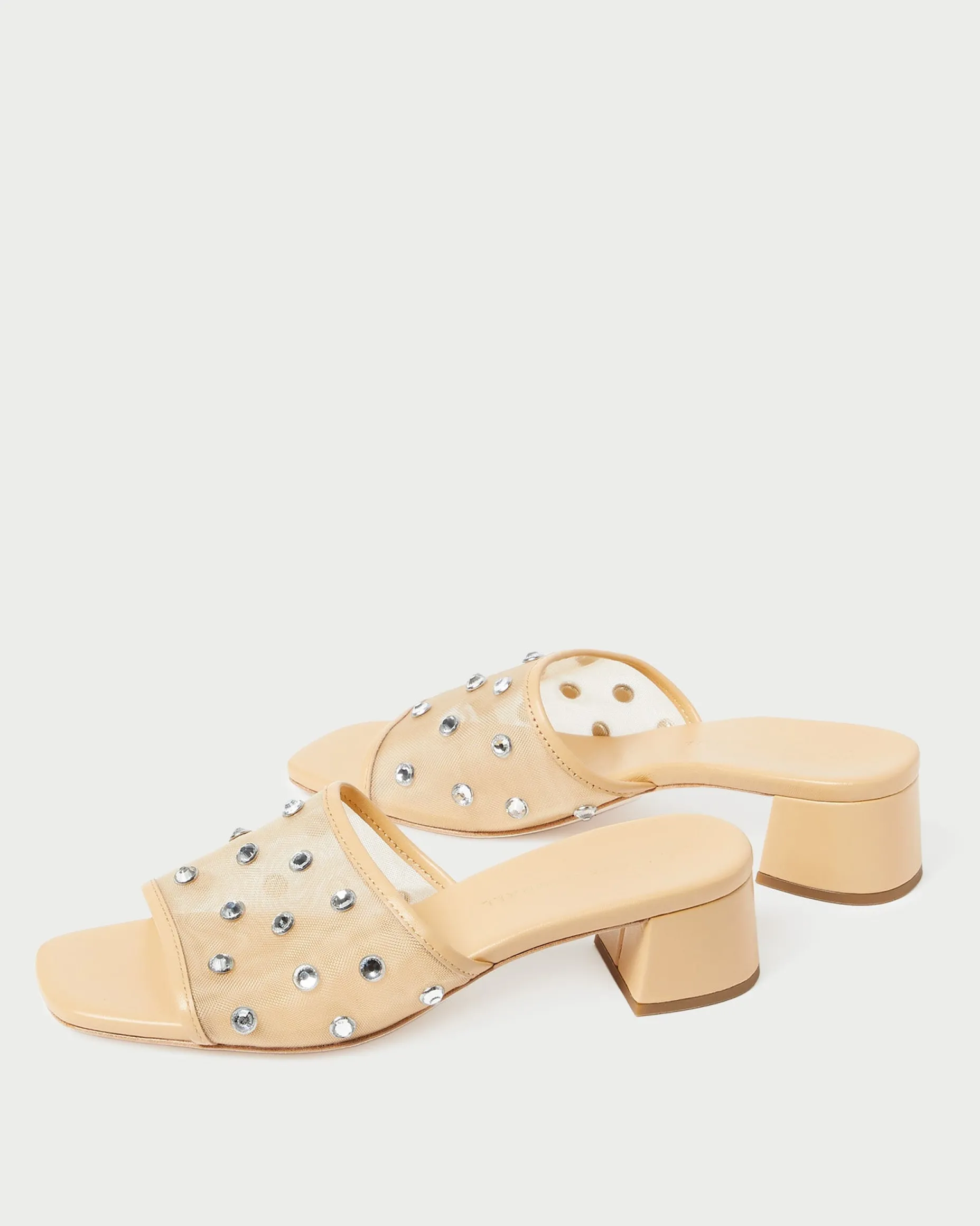 Brooke Caramel/Crystal Mesh Mule