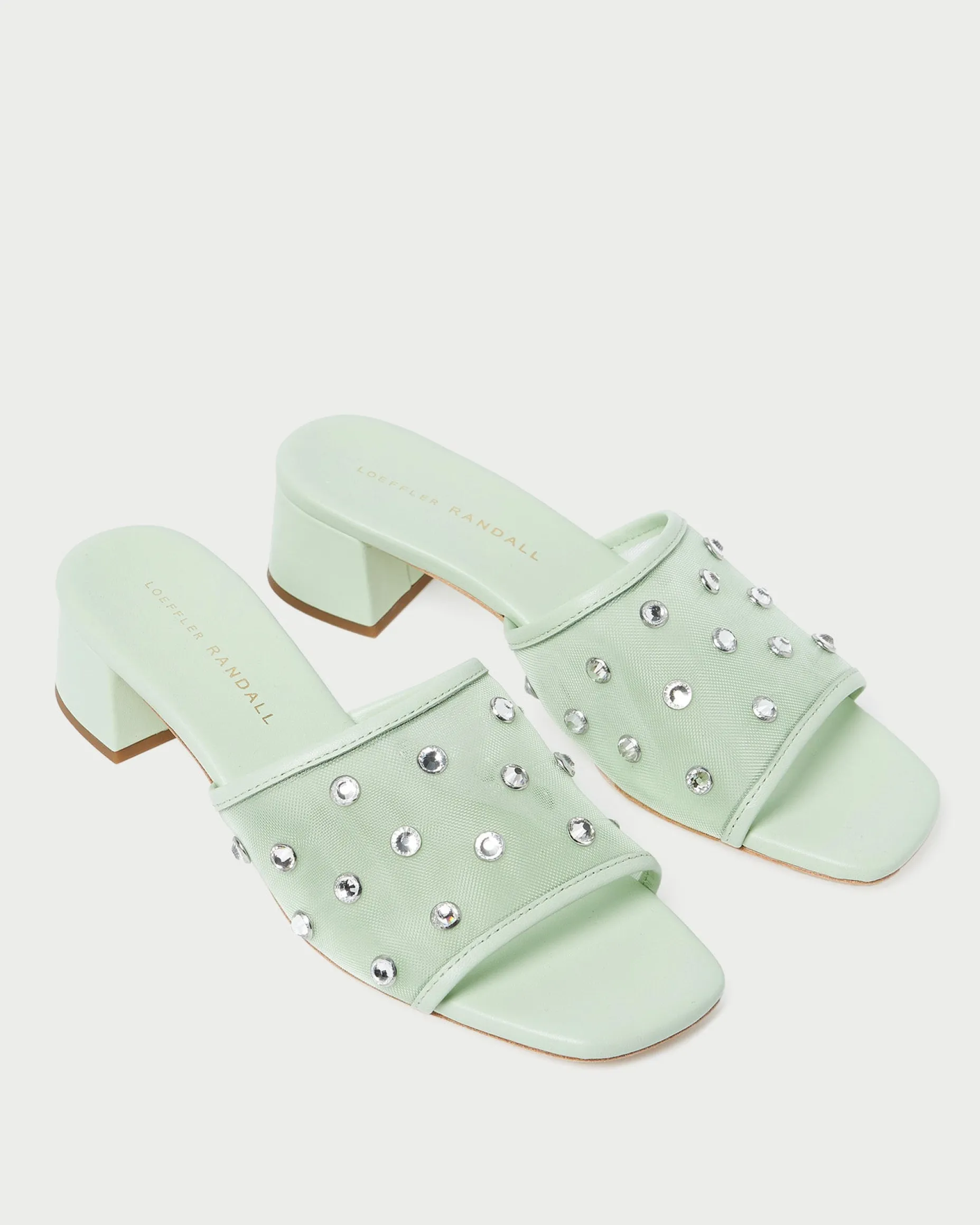 Brooke Caramel/Crystal Mesh Mule