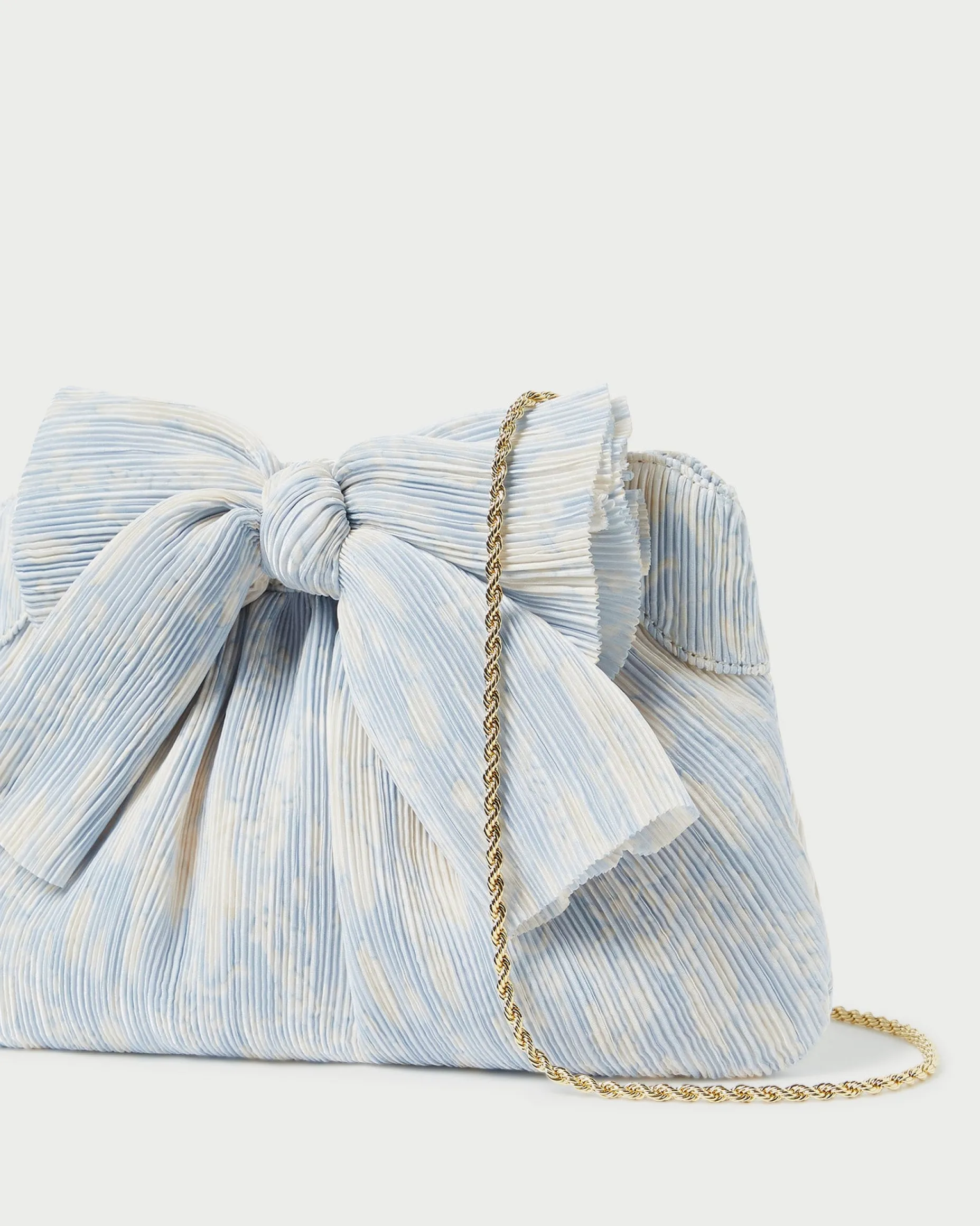 Rayne Sage Bow Clutch
